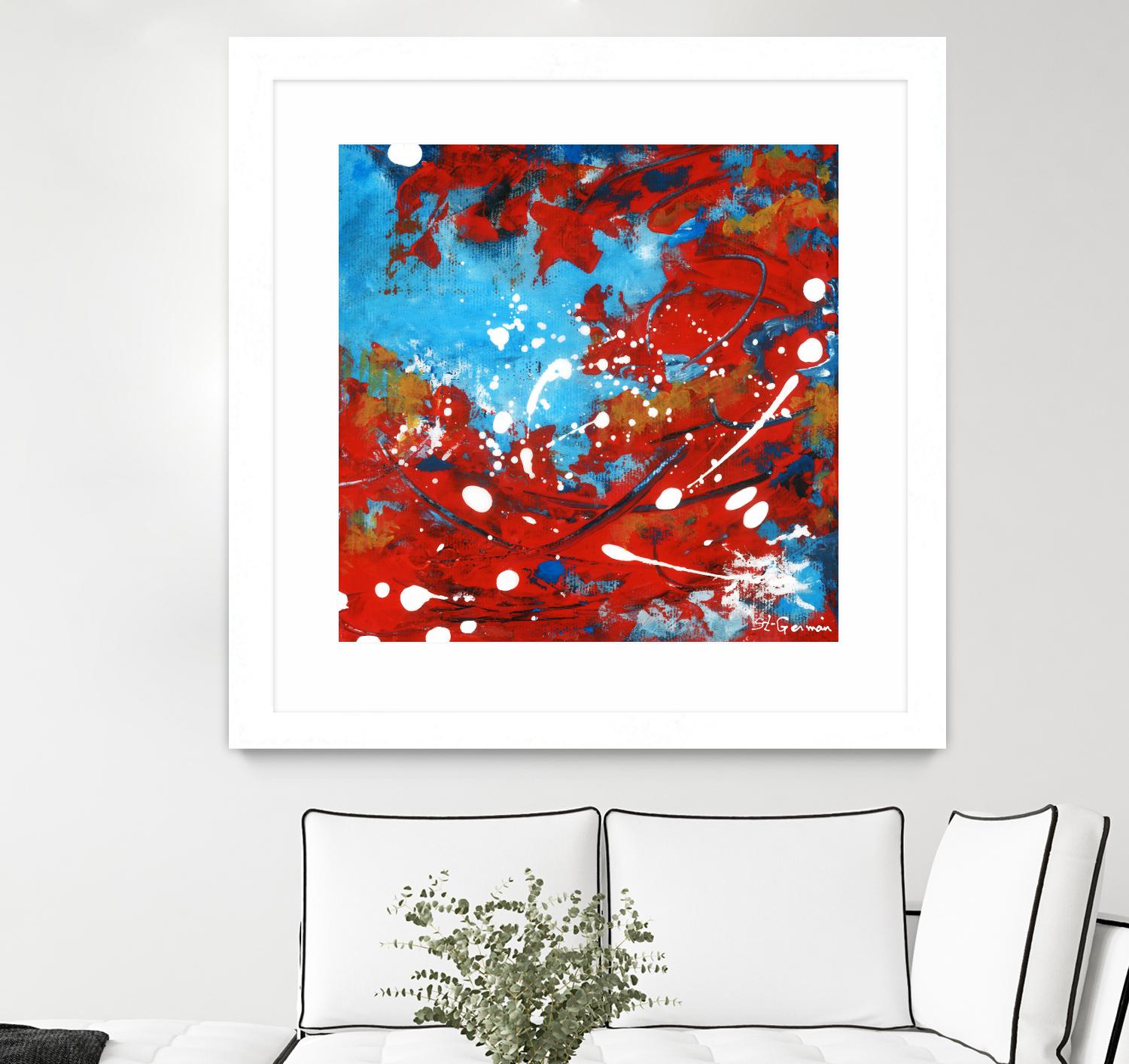 Mon automne by Carole St-Germain on GIANT ART - red abstract