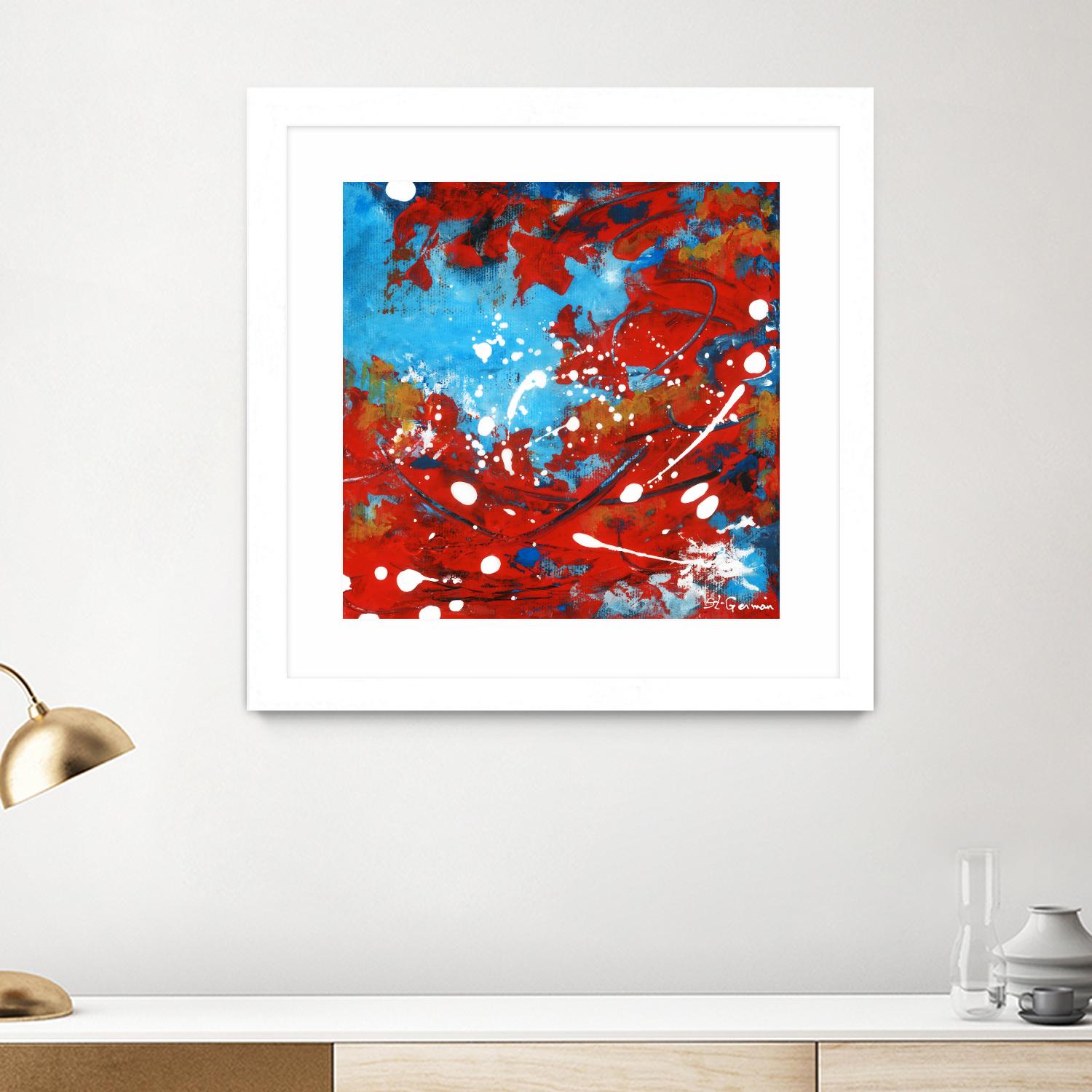 Mon automne by Carole St-Germain on GIANT ART - red abstract