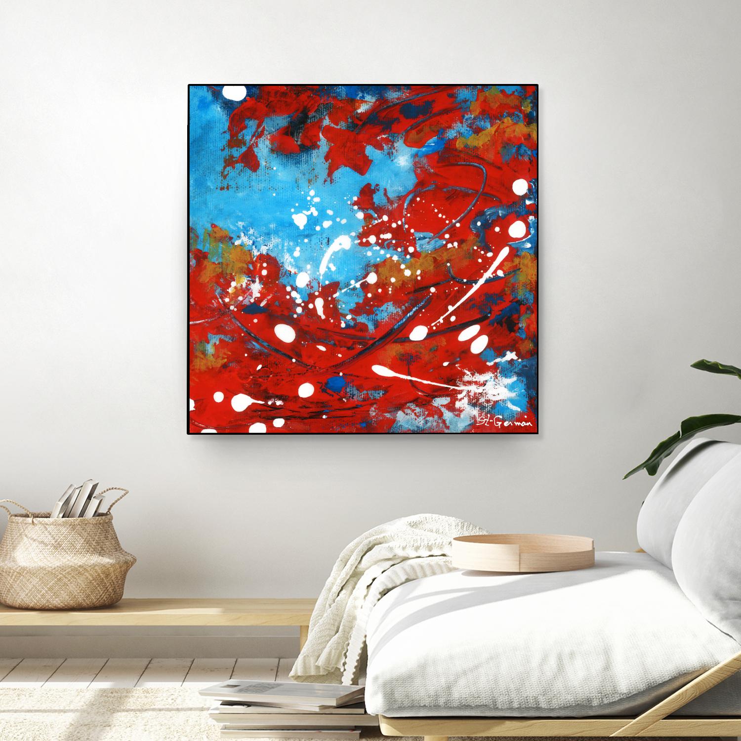 Mon automne by Carole St-Germain on GIANT ART - red abstract