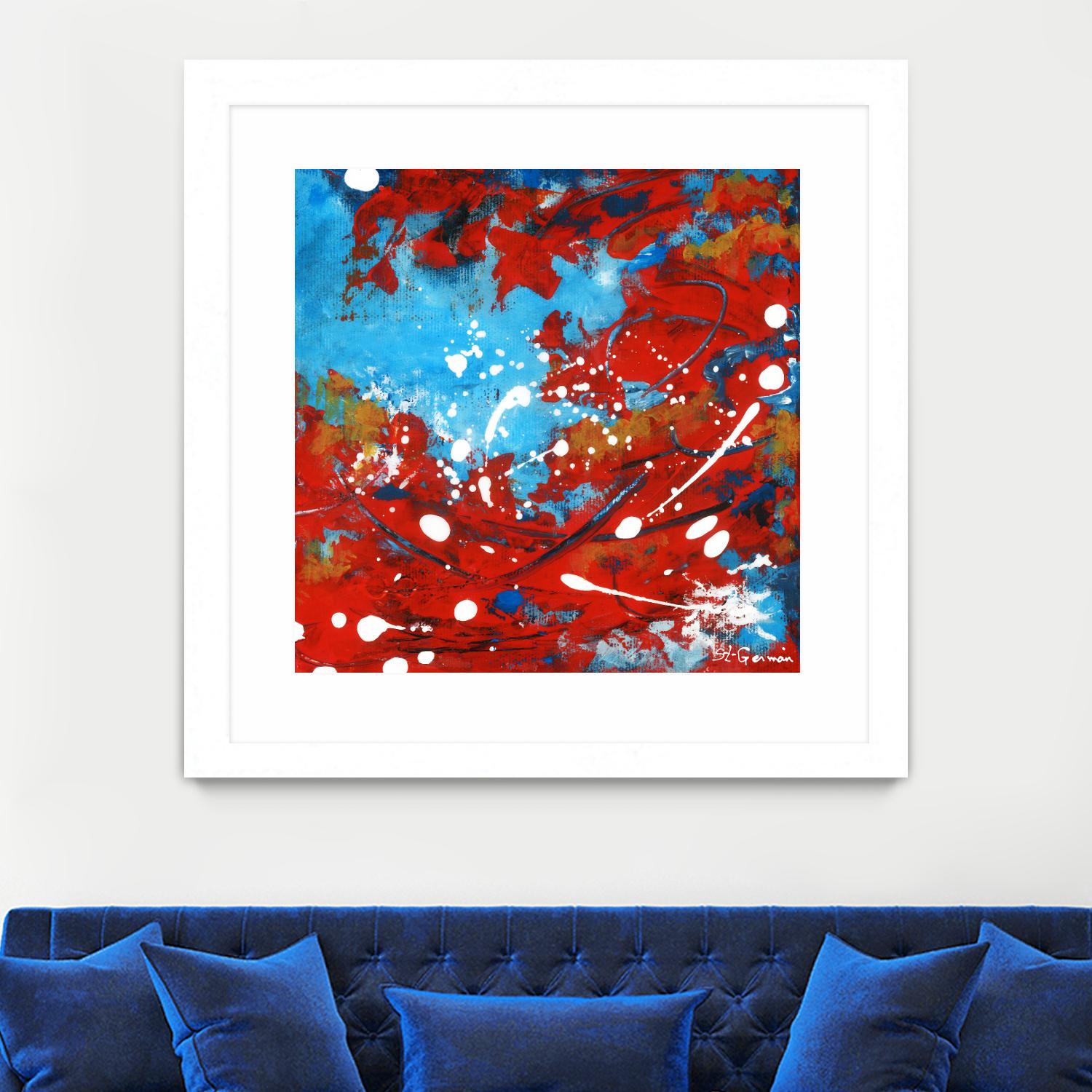 Mon automne by Carole St-Germain on GIANT ART - red abstract