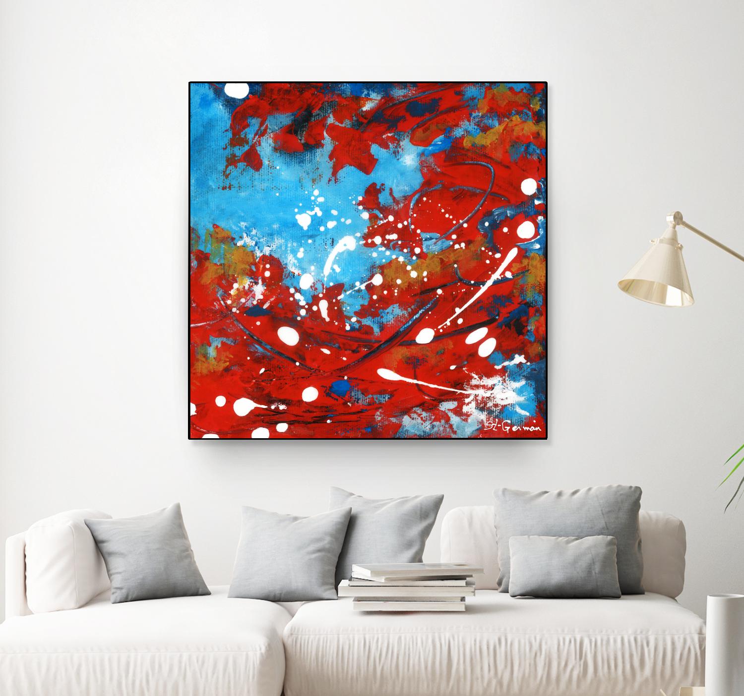 Mon automne by Carole St-Germain on GIANT ART - red abstract