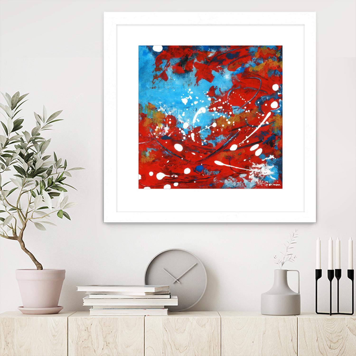 Mon automne by Carole St-Germain on GIANT ART - red abstract