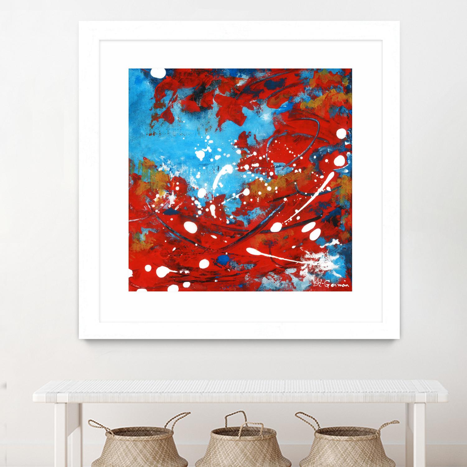 Mon automne by Carole St-Germain on GIANT ART - red abstract