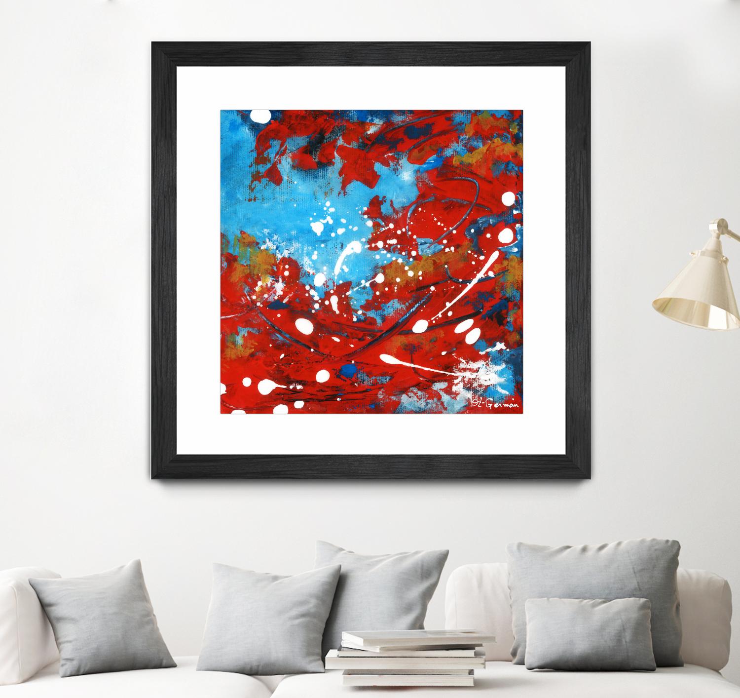 Mon automne by Carole St-Germain on GIANT ART - red abstract