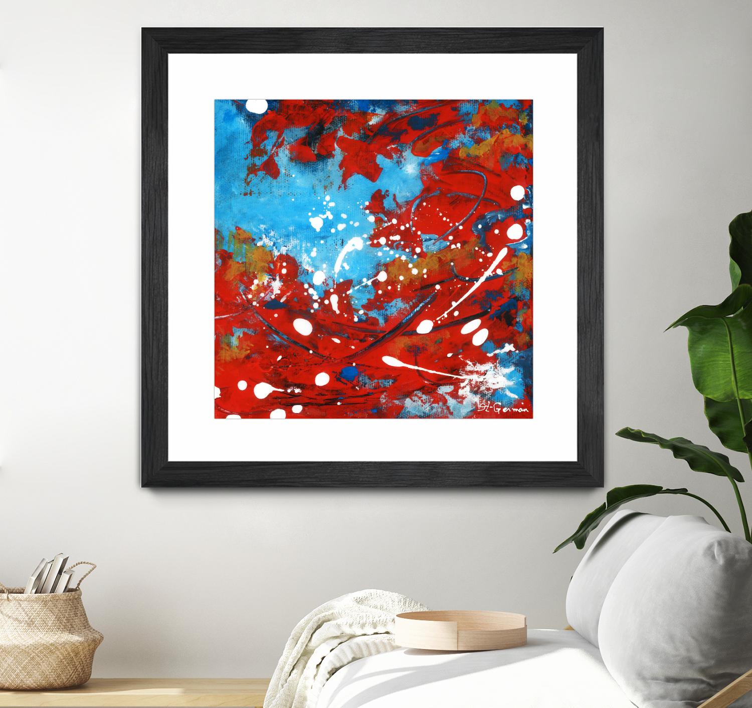Mon automne by Carole St-Germain on GIANT ART - red abstract