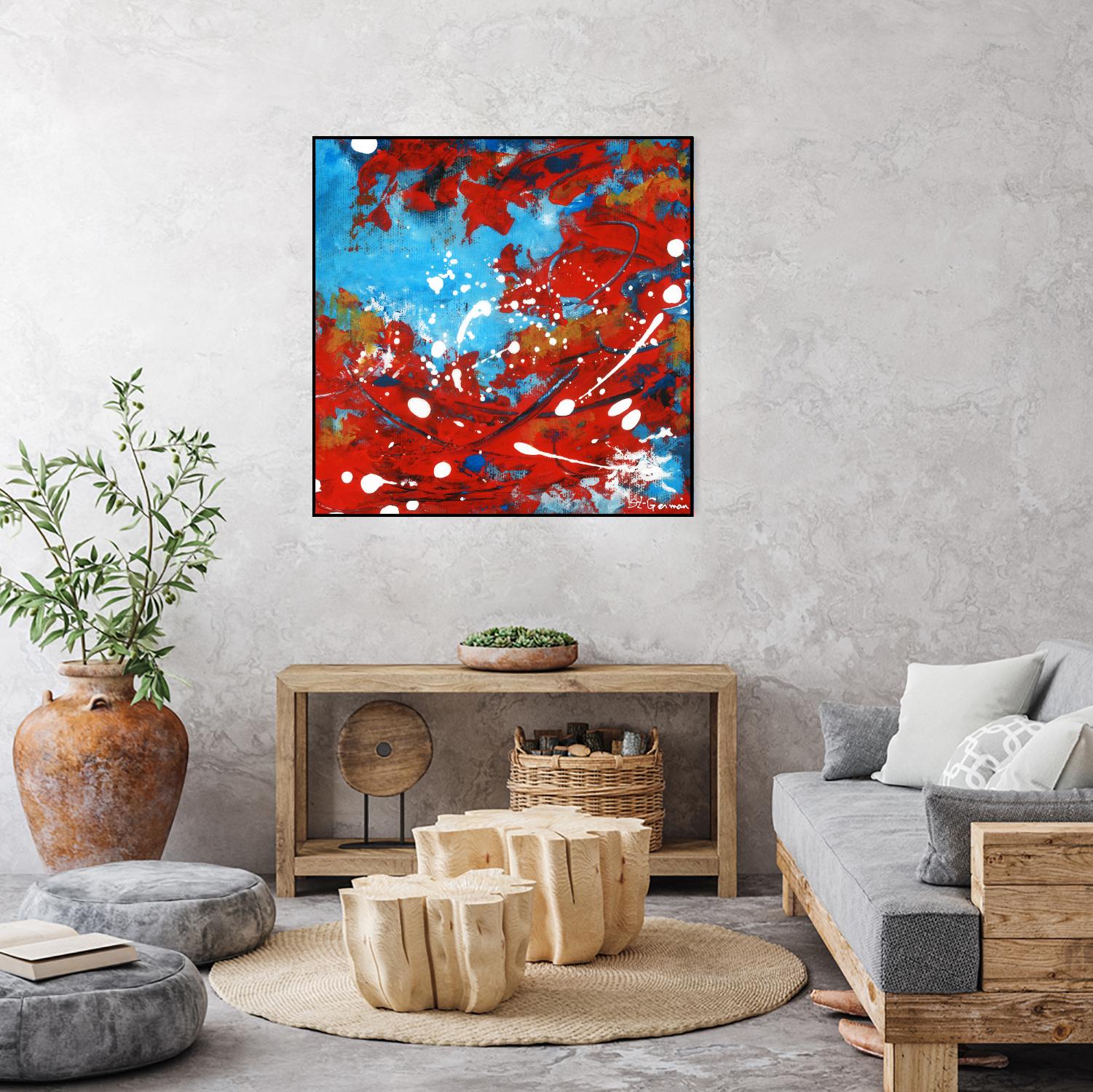 Mon automne by Carole St-Germain on GIANT ART - red abstract