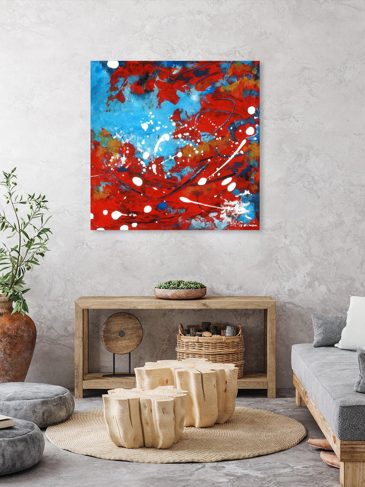 Mon automne by Carole St-Germain on GIANT ART - red abstract