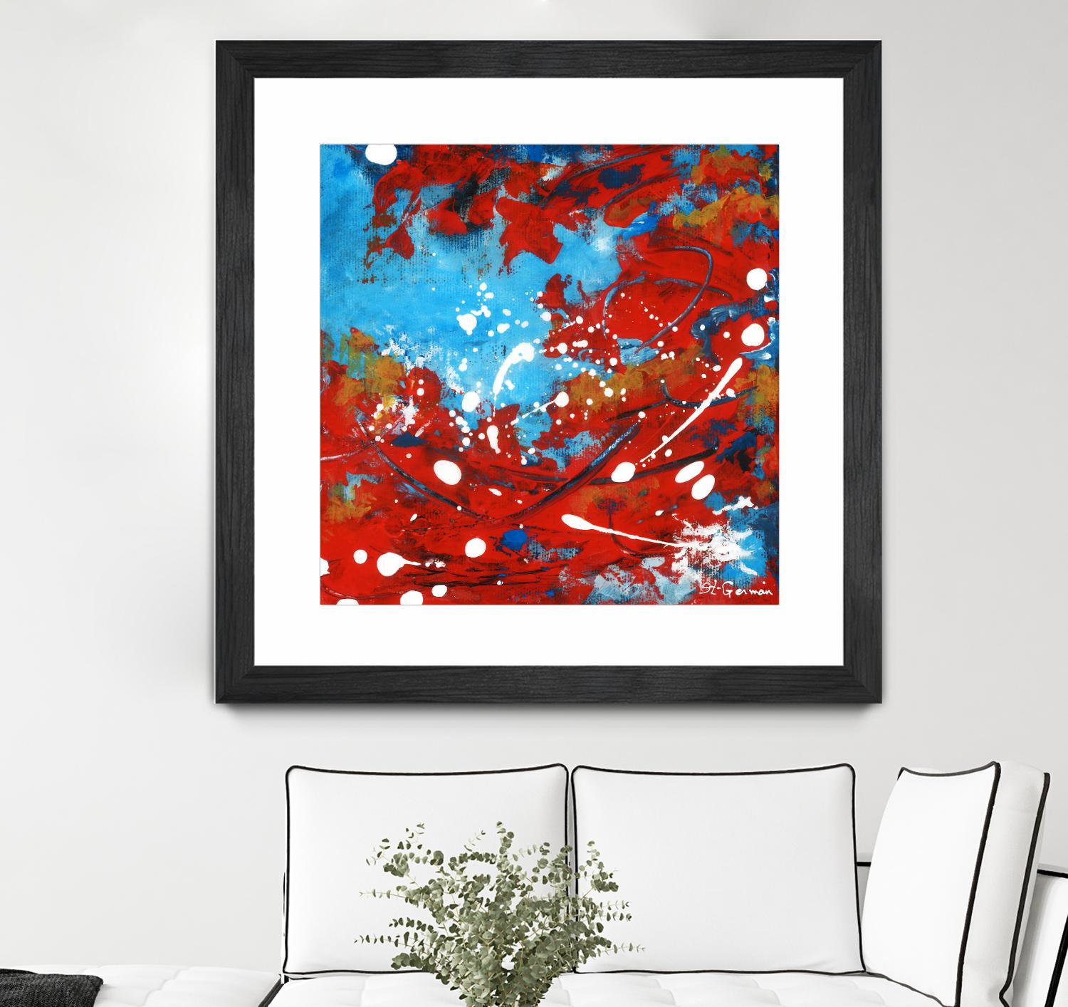 Mon automne by Carole St-Germain on GIANT ART - red abstract