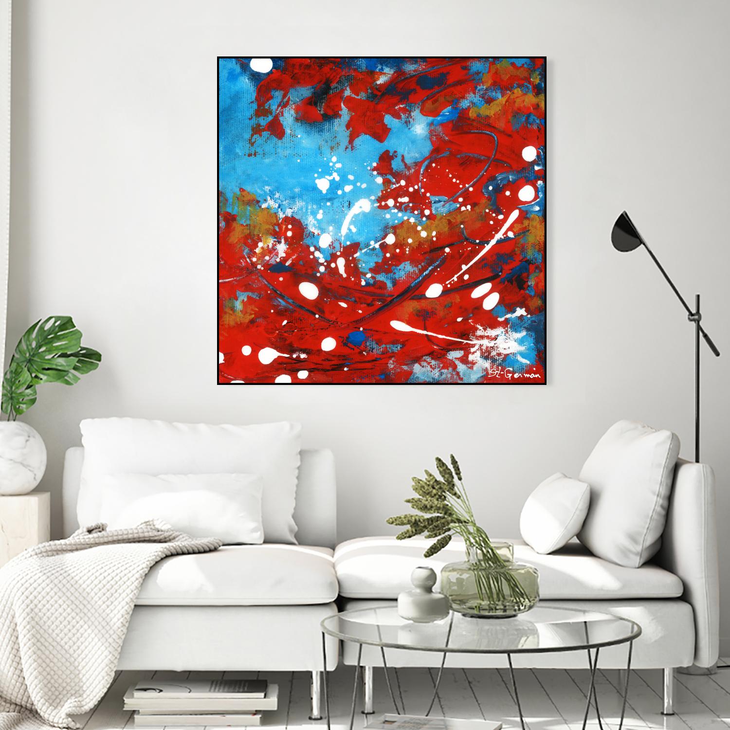 Mon automne by Carole St-Germain on GIANT ART - red abstract