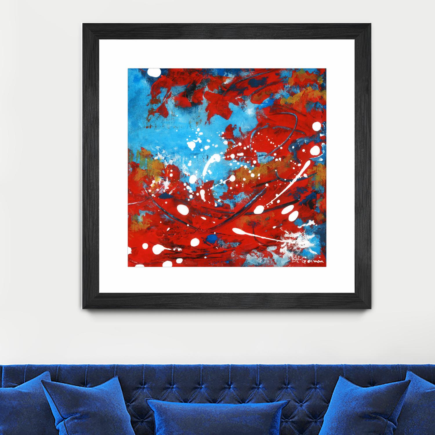 Mon automne by Carole St-Germain on GIANT ART - red abstract