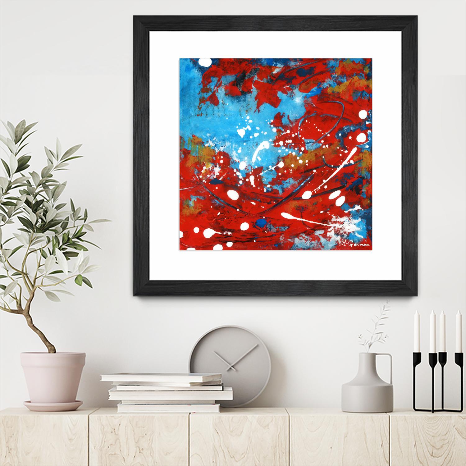 Mon automne by Carole St-Germain on GIANT ART - red abstract
