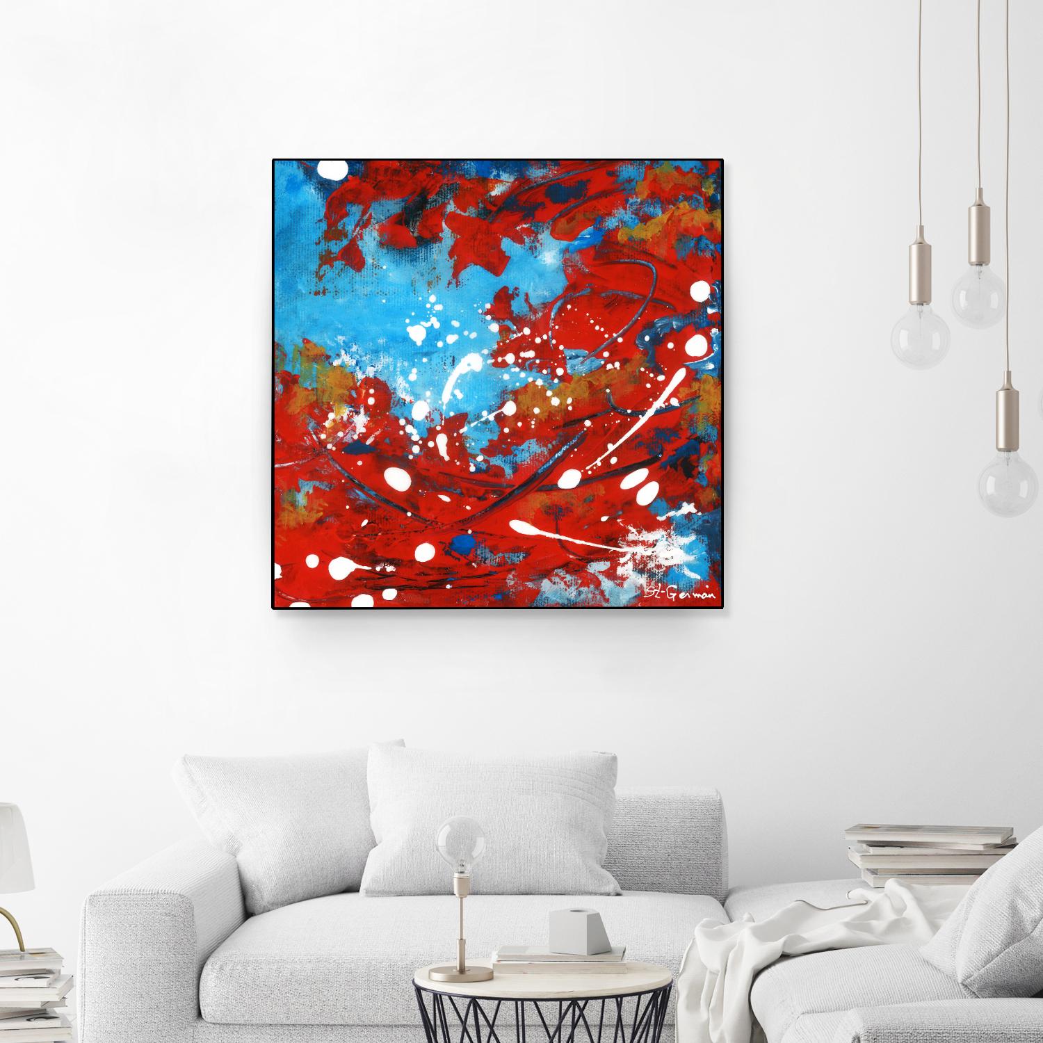 Mon automne by Carole St-Germain on GIANT ART - red abstract