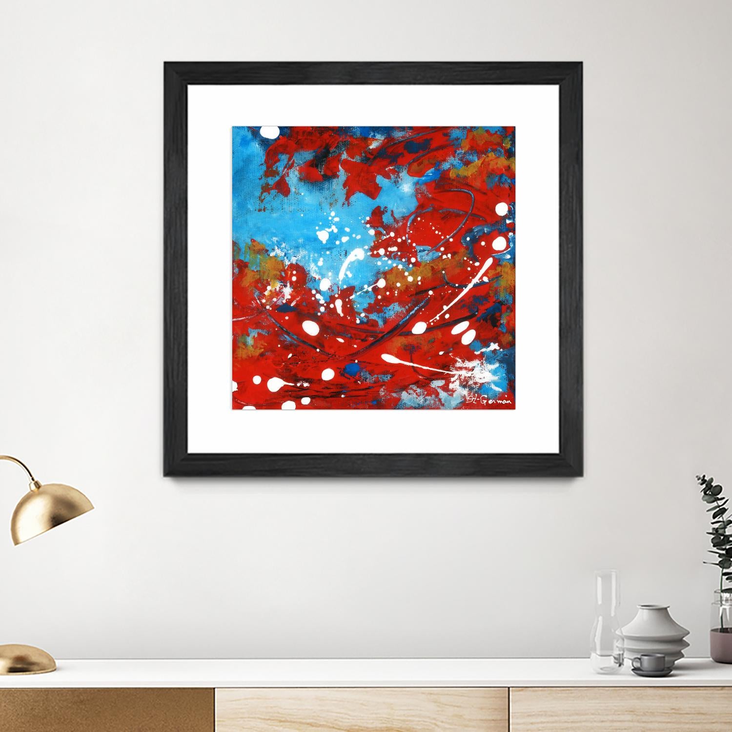 Mon automne by Carole St-Germain on GIANT ART - red abstract