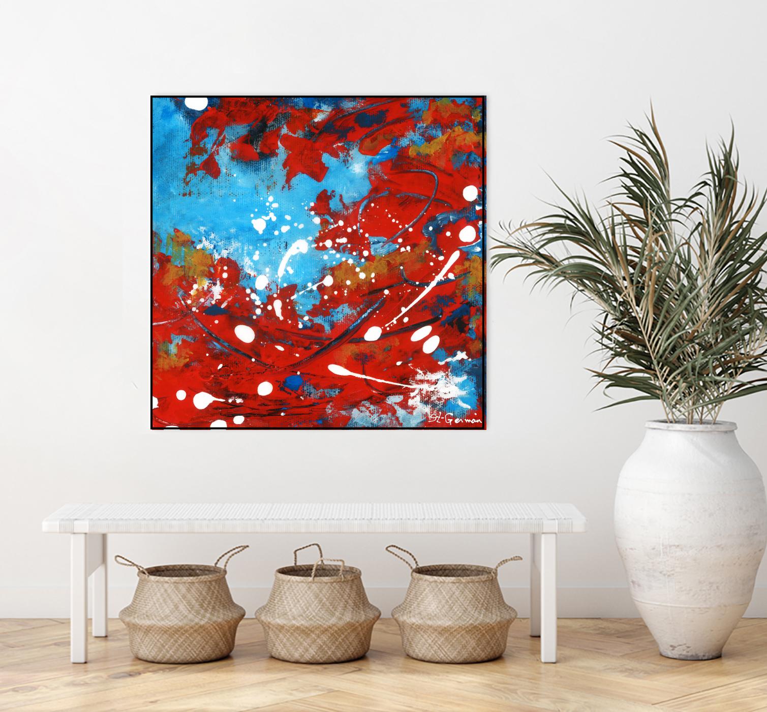 Mon automne by Carole St-Germain on GIANT ART - red abstract