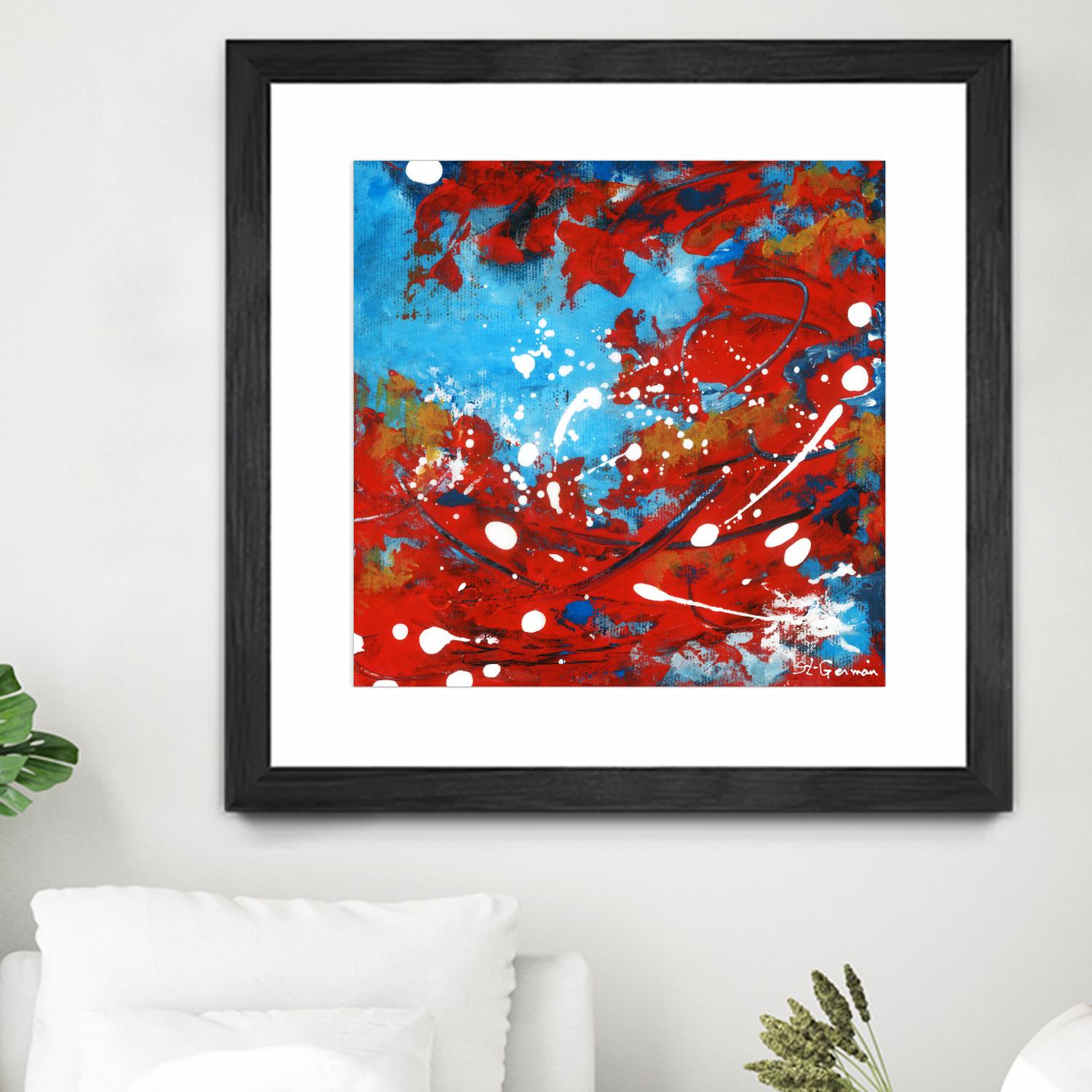 Mon automne by Carole St-Germain on GIANT ART - red abstract