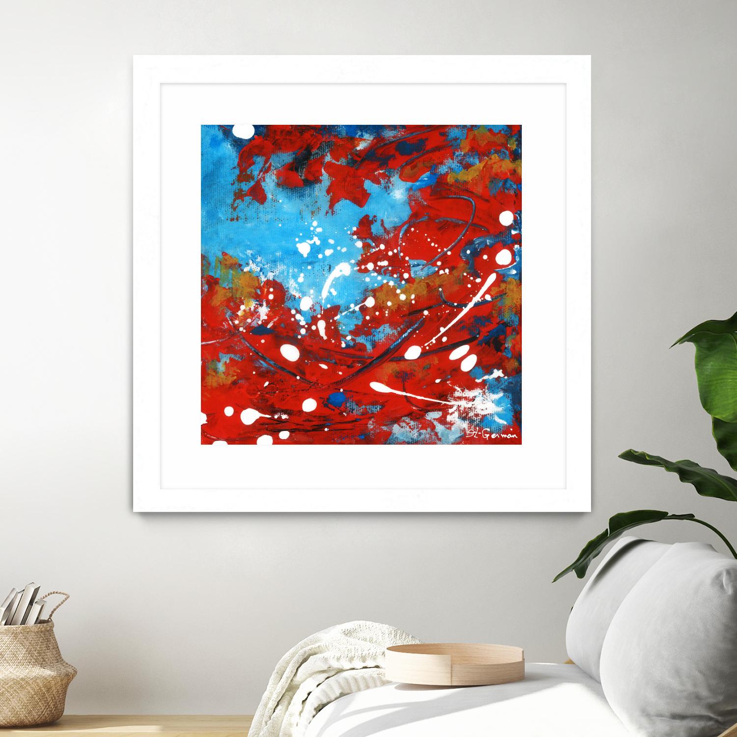 Mon automne by Carole St-Germain on GIANT ART - red abstract
