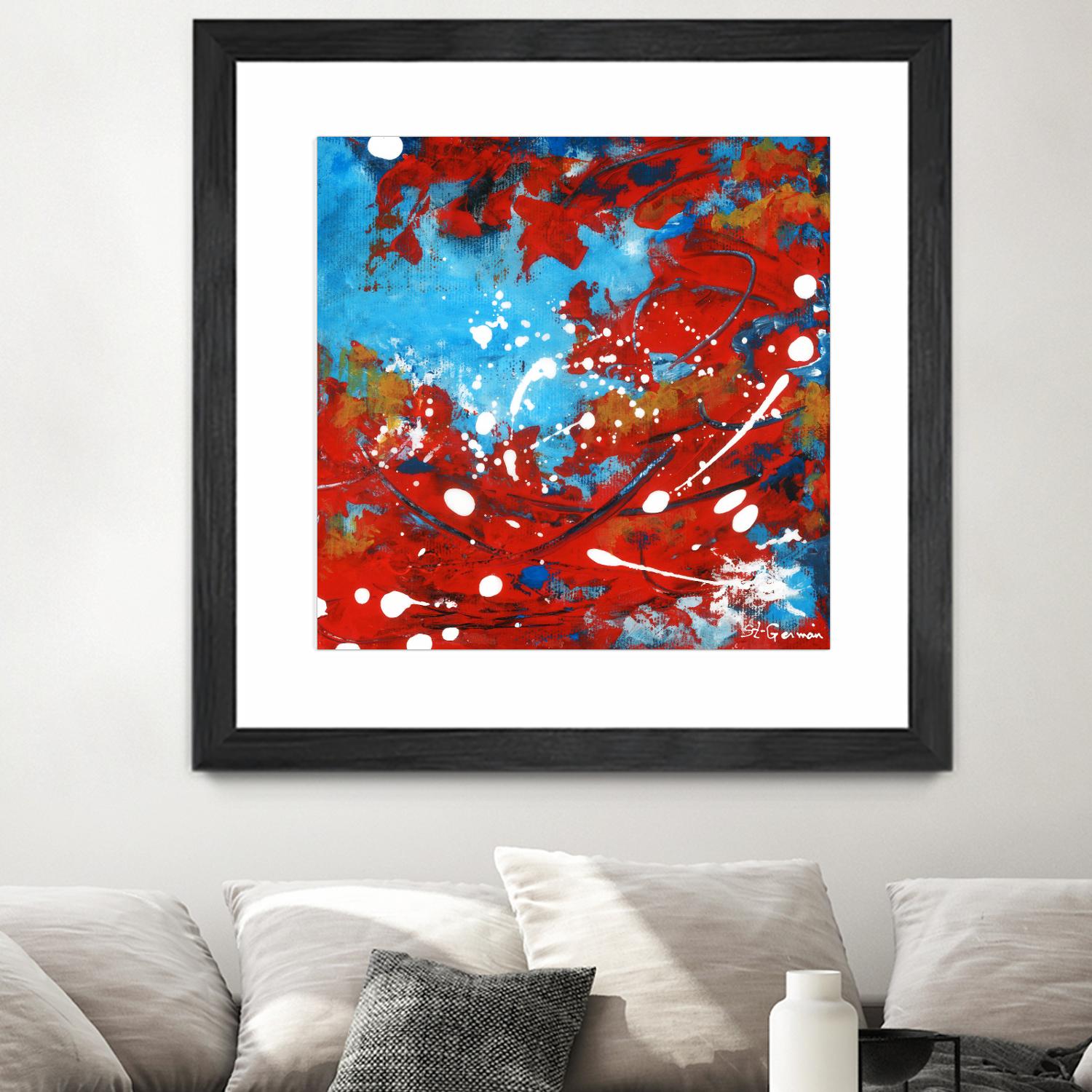 Mon automne by Carole St-Germain on GIANT ART - red abstract