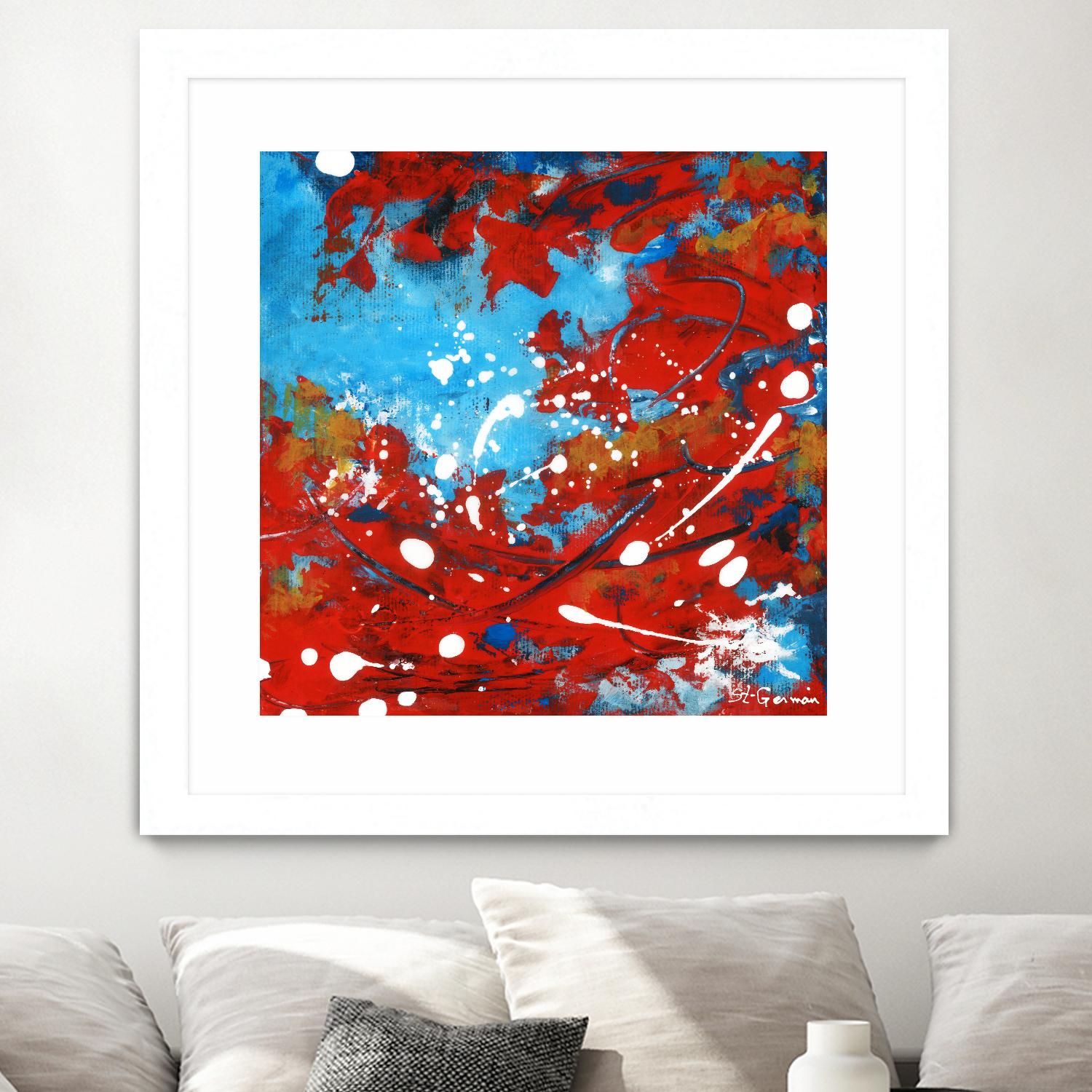 Mon automne by Carole St-Germain on GIANT ART - red abstract