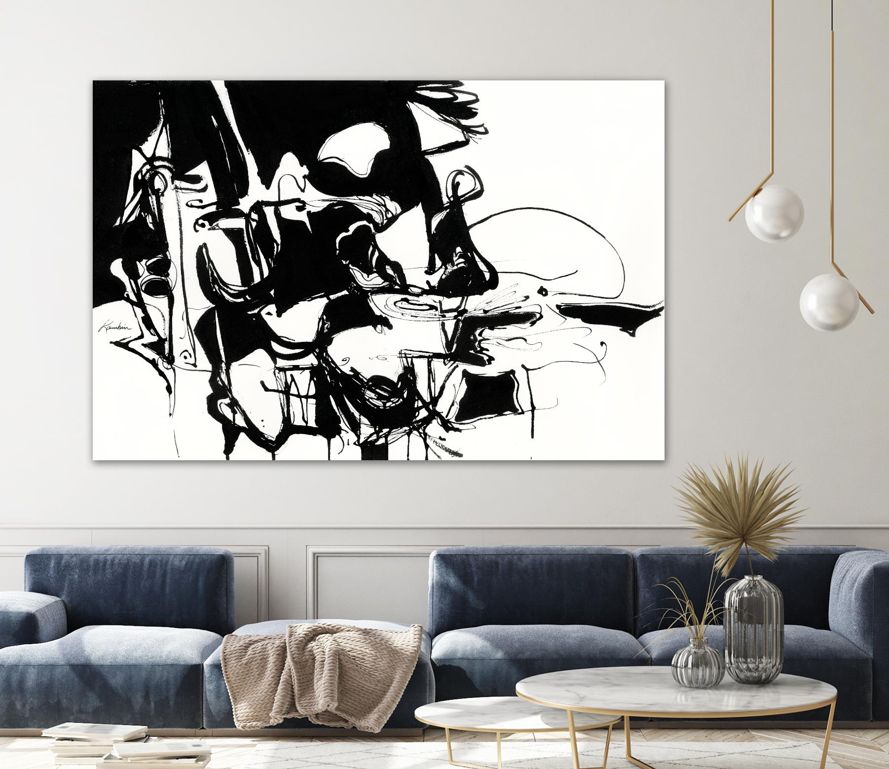 Black 1 by Diane Lambin on GIANT ART - white abstract