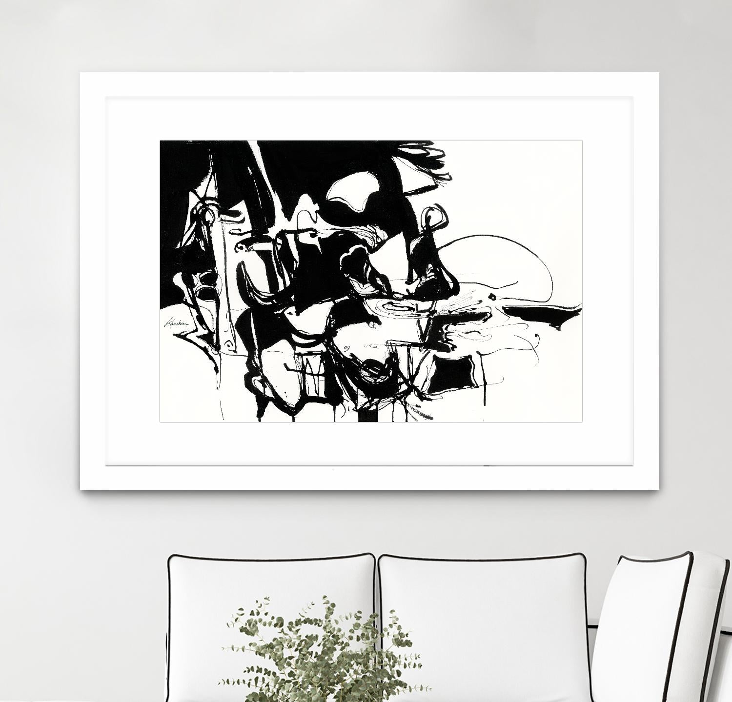 Black 1 by Diane Lambin on GIANT ART - white abstract artistes du québec