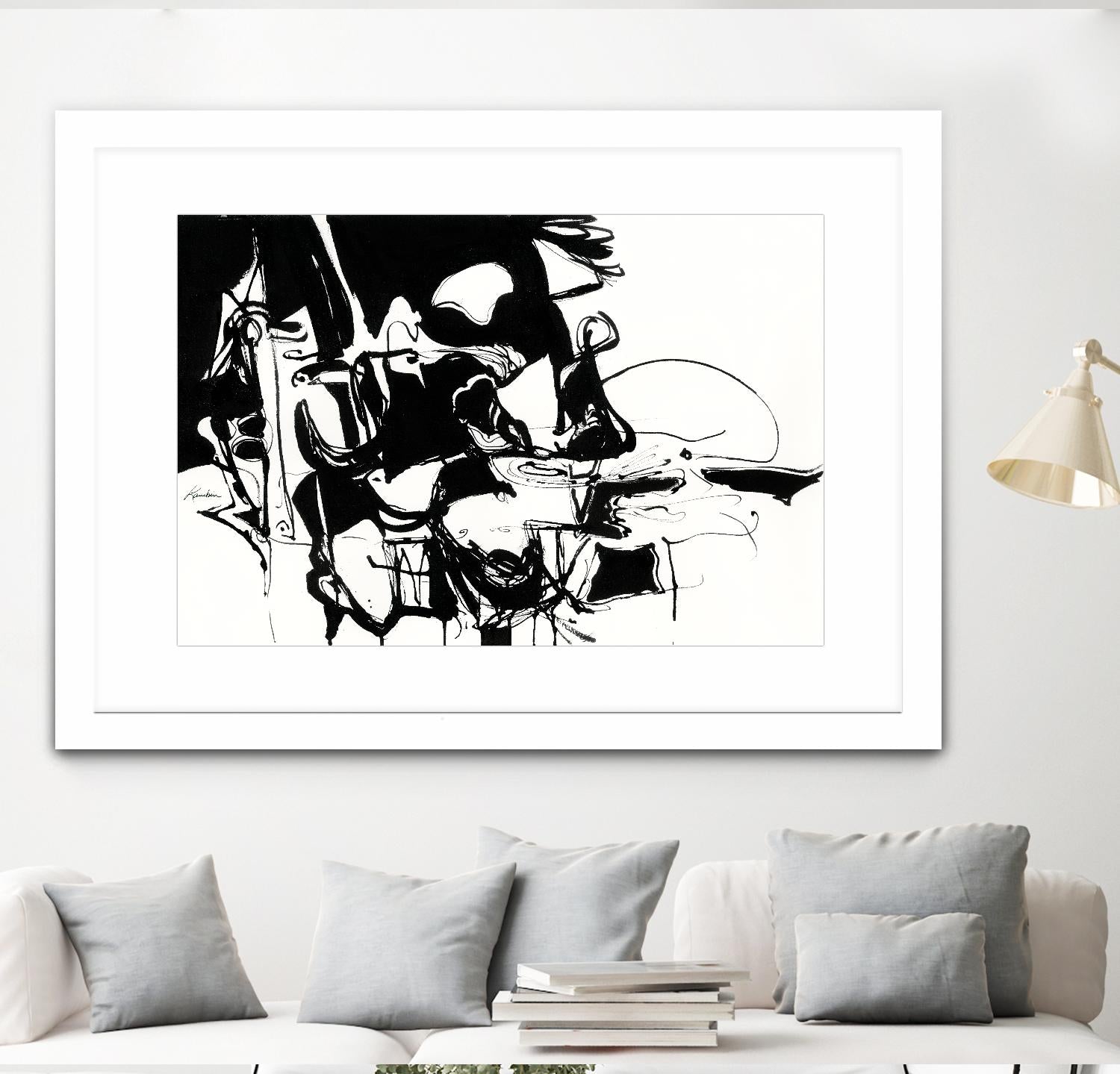 Black 1 by Diane Lambin on GIANT ART - white abstract artistes du québec