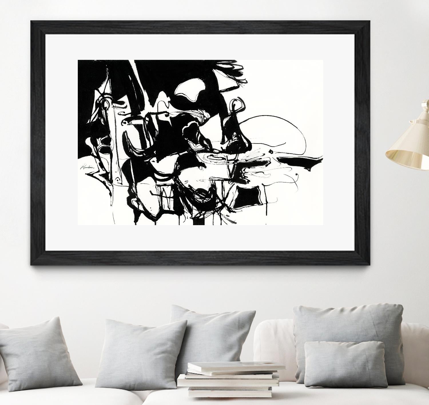 Black 1 by Diane Lambin on GIANT ART - white abstract artistes du québec