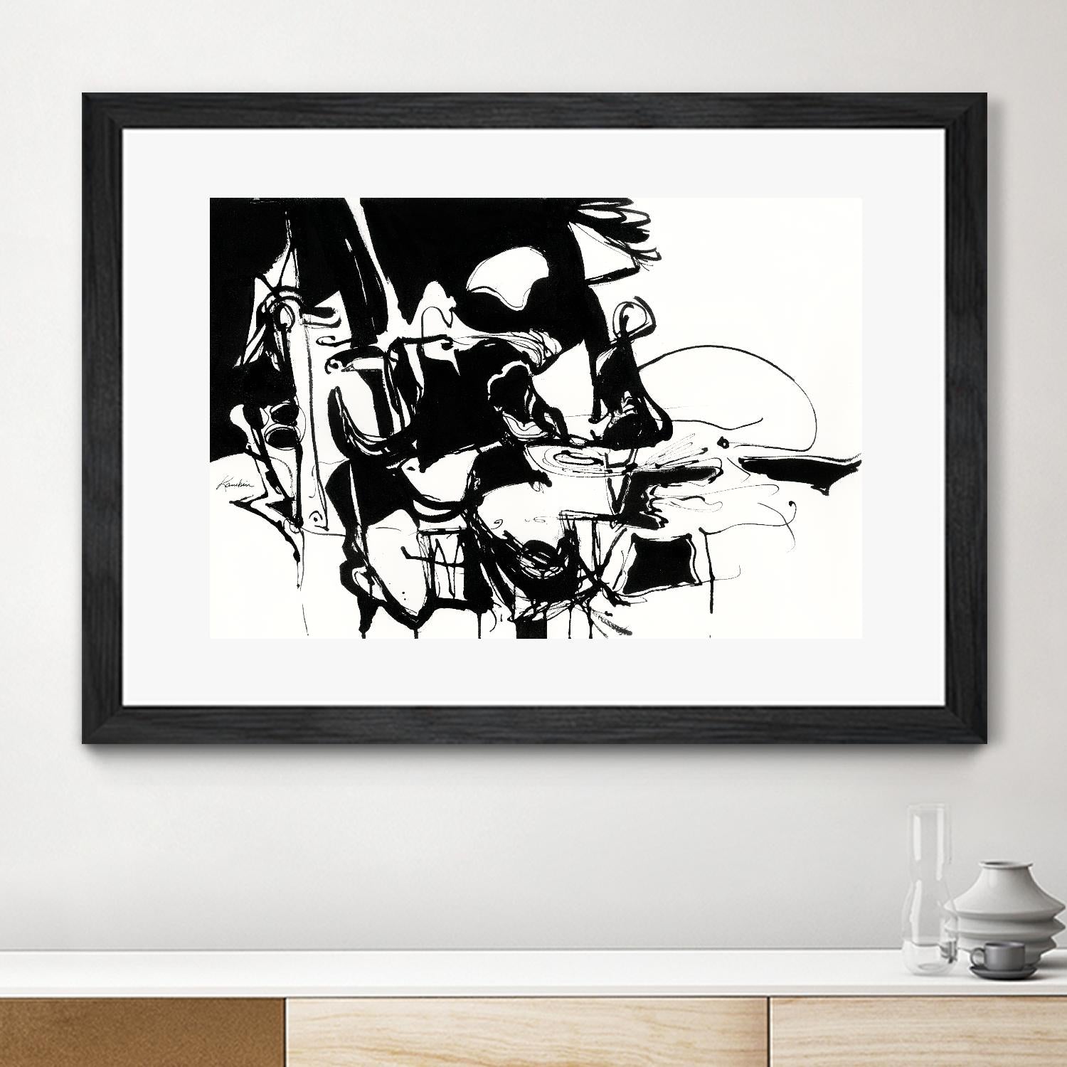 Black 1 by Diane Lambin on GIANT ART - white abstract artistes du québec