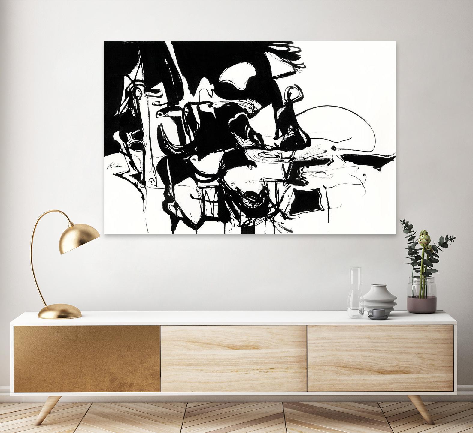 Black 1 by Diane Lambin on GIANT ART - white abstract artistes du québec