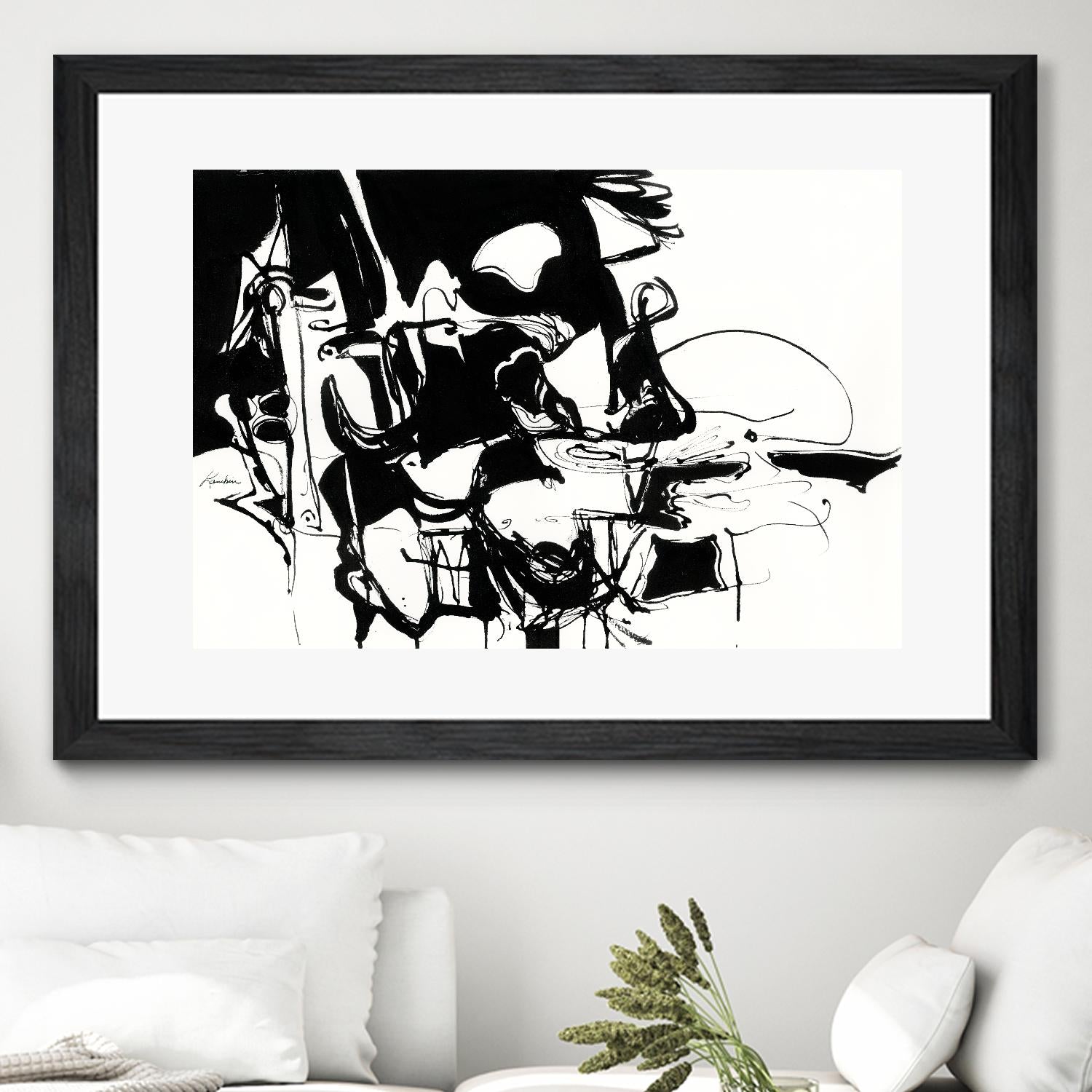 Black 1 by Diane Lambin on GIANT ART - white abstract artistes du québec