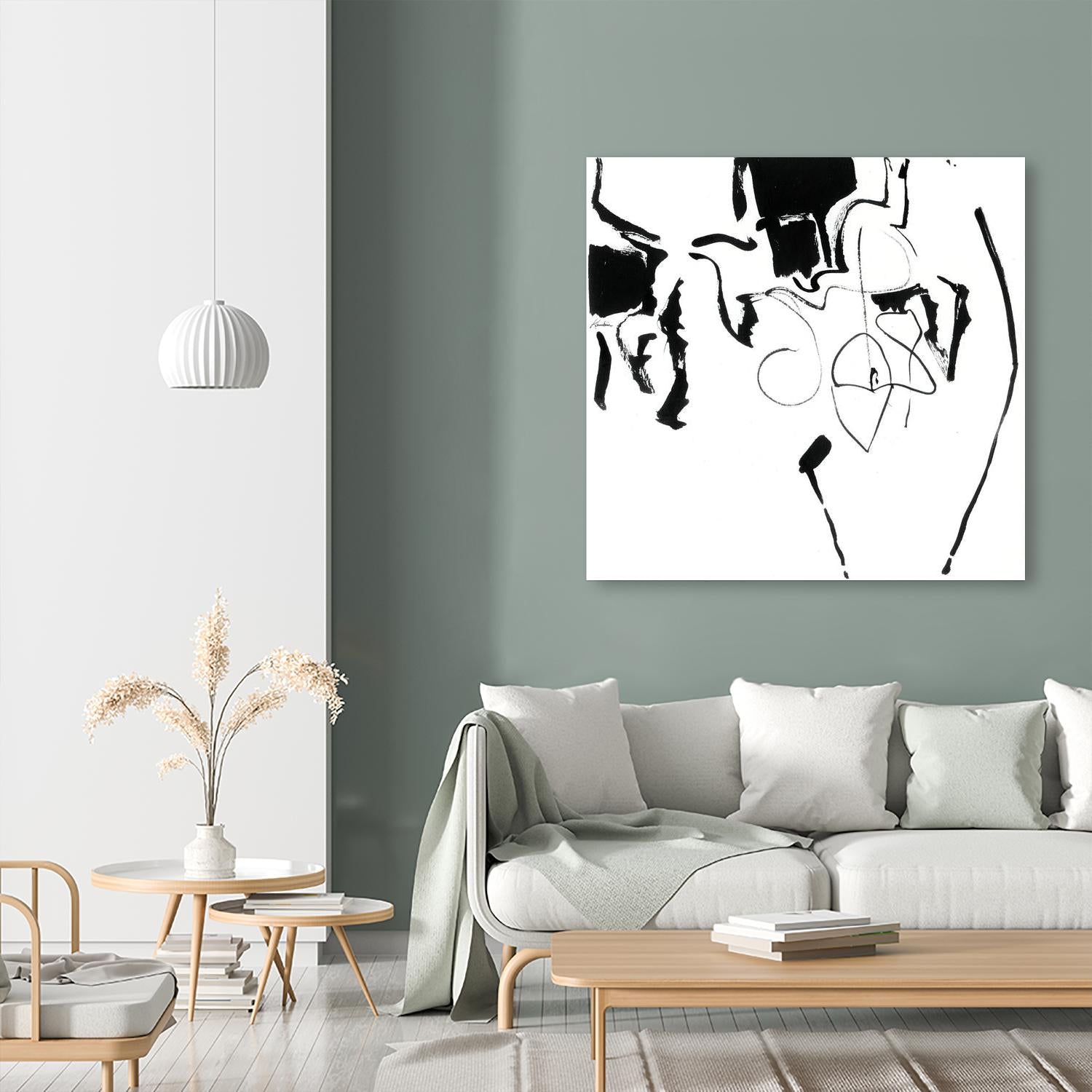 Black 2 by Diane Lambin on GIANT ART - white abstract canadian painters