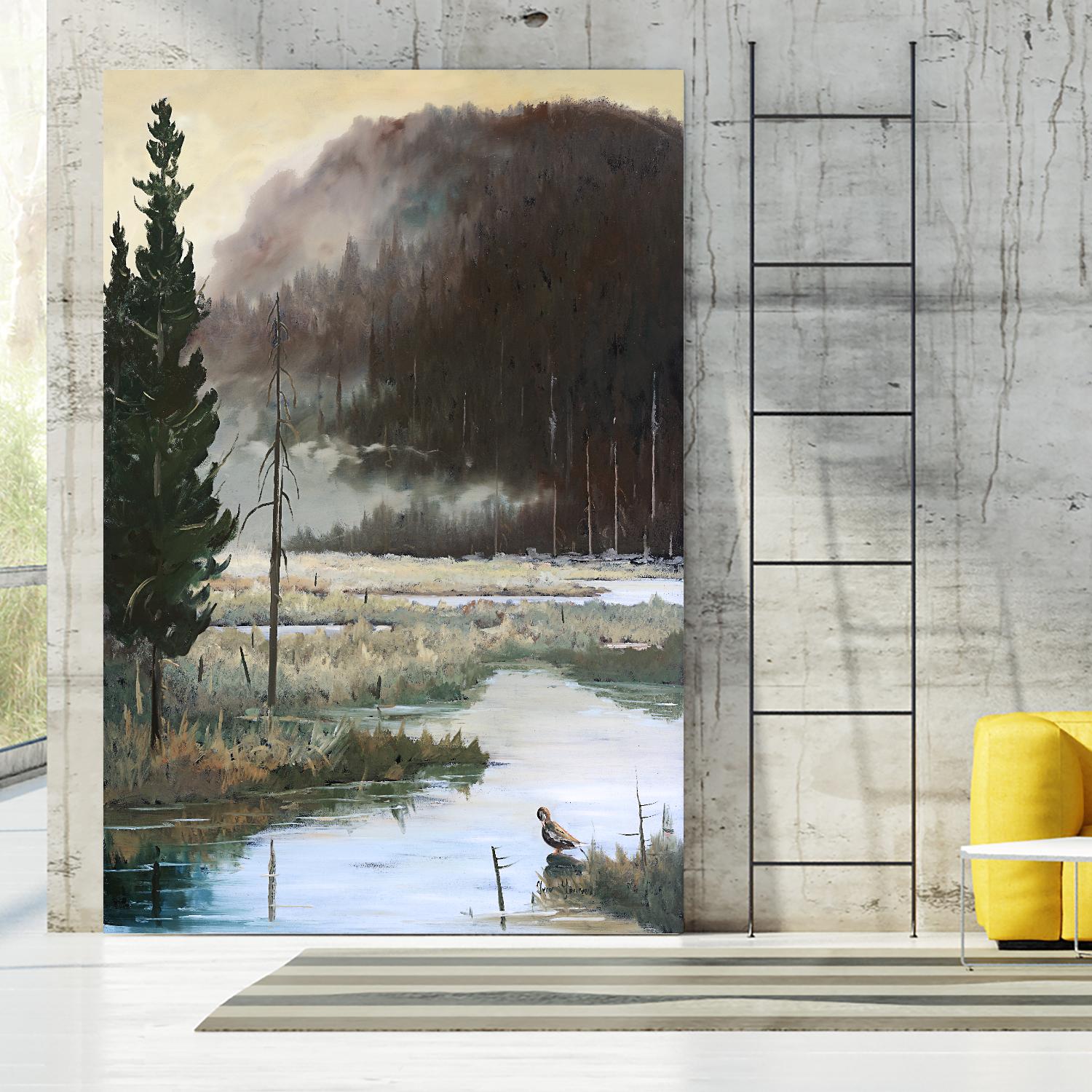 Marais du Nord by Yvon Lemieux on GIANT ART - brown landscape