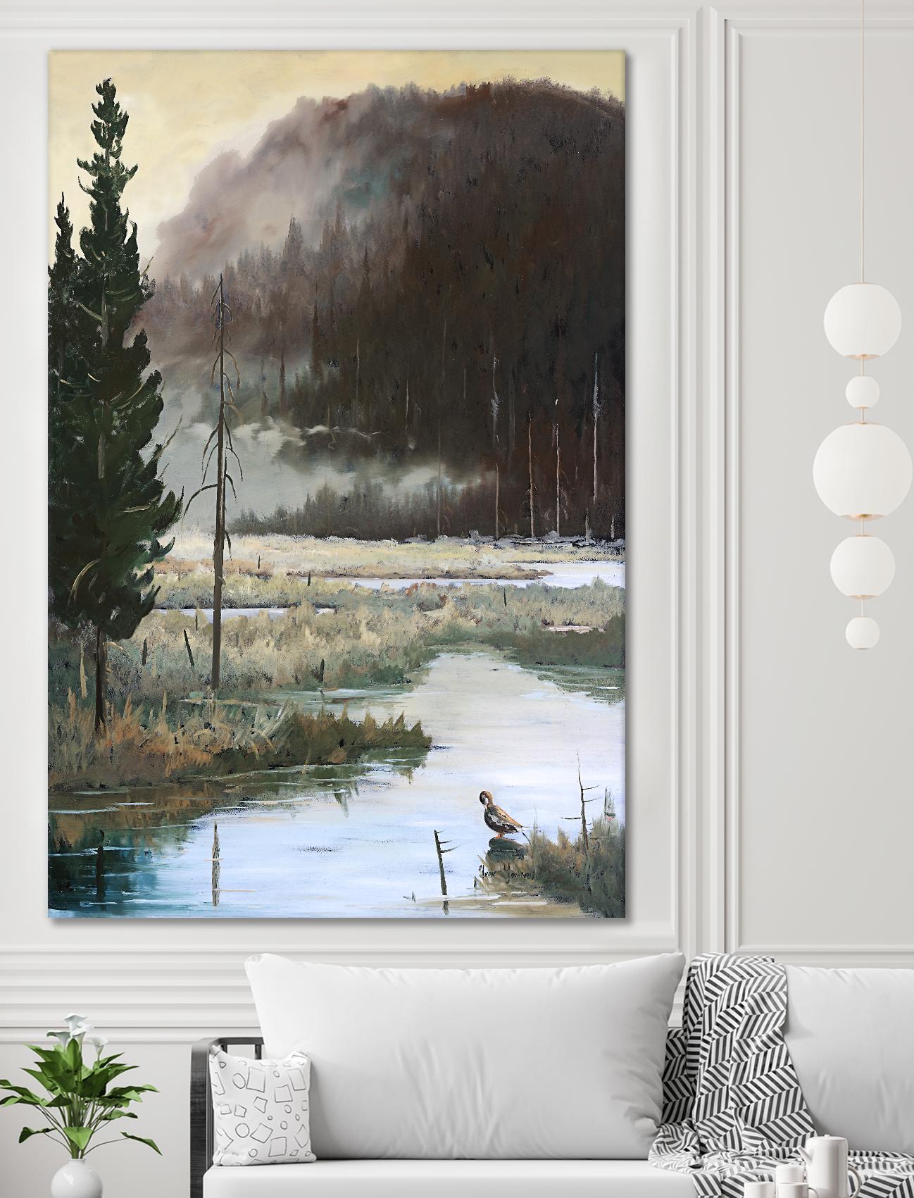 Marais du Nord by Yvon Lemieux on GIANT ART - brown landscape