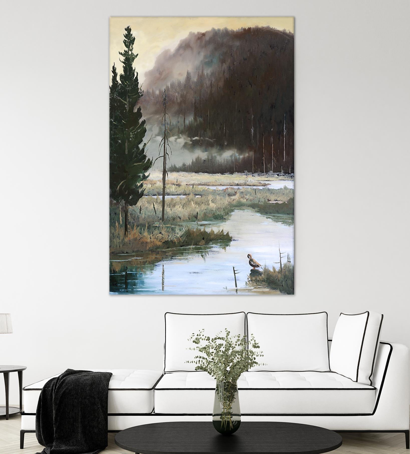 Marais du Nord by Yvon Lemieux on GIANT ART - brown landscape