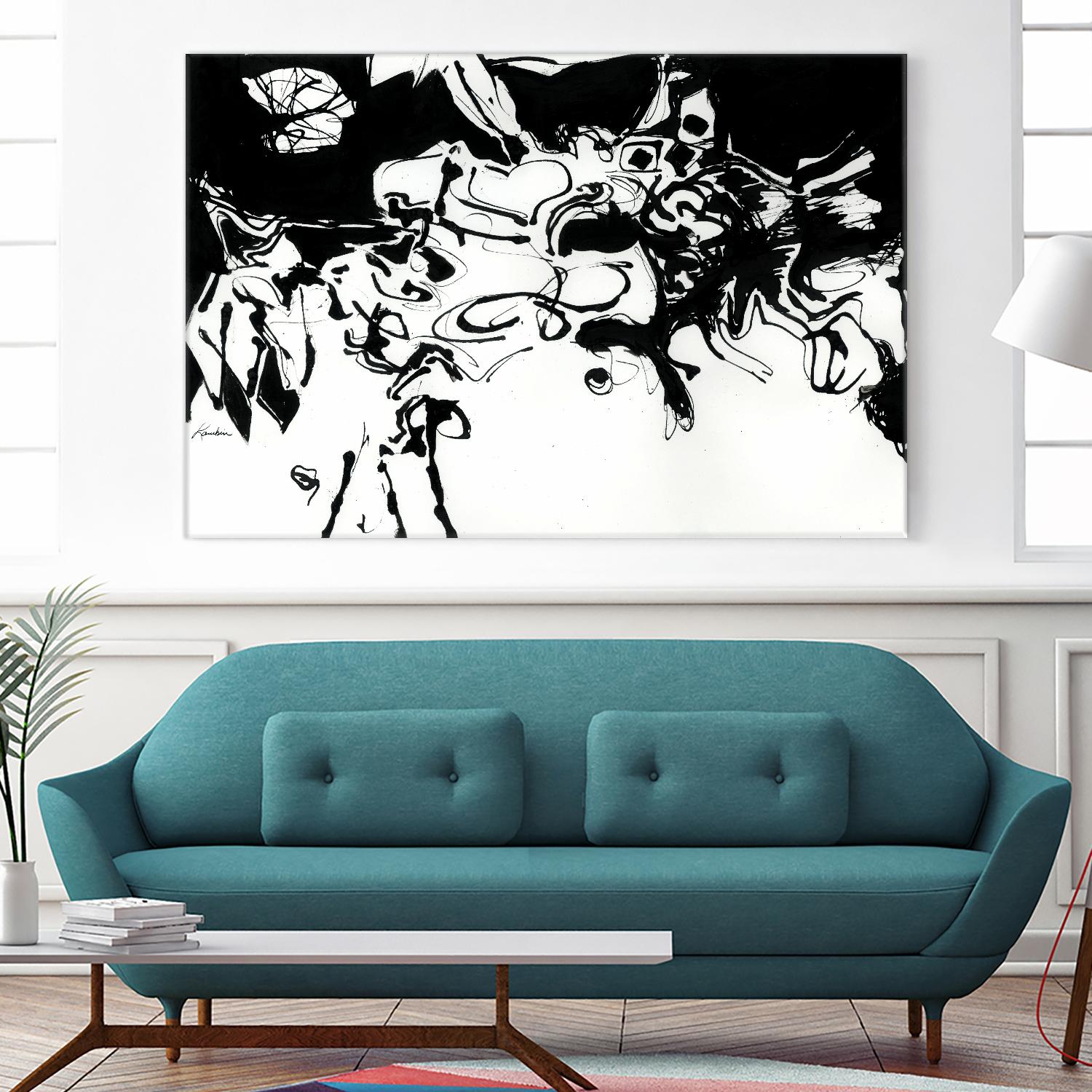 Black 3 by Diane Lambin on GIANT ART - white abstract