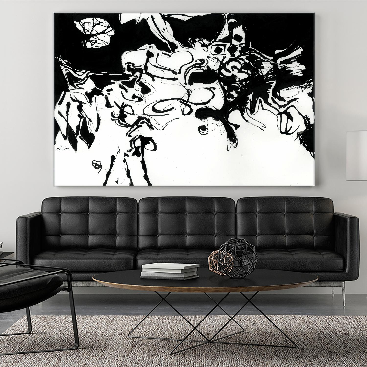 Black 3 by Diane Lambin on GIANT ART - white abstract