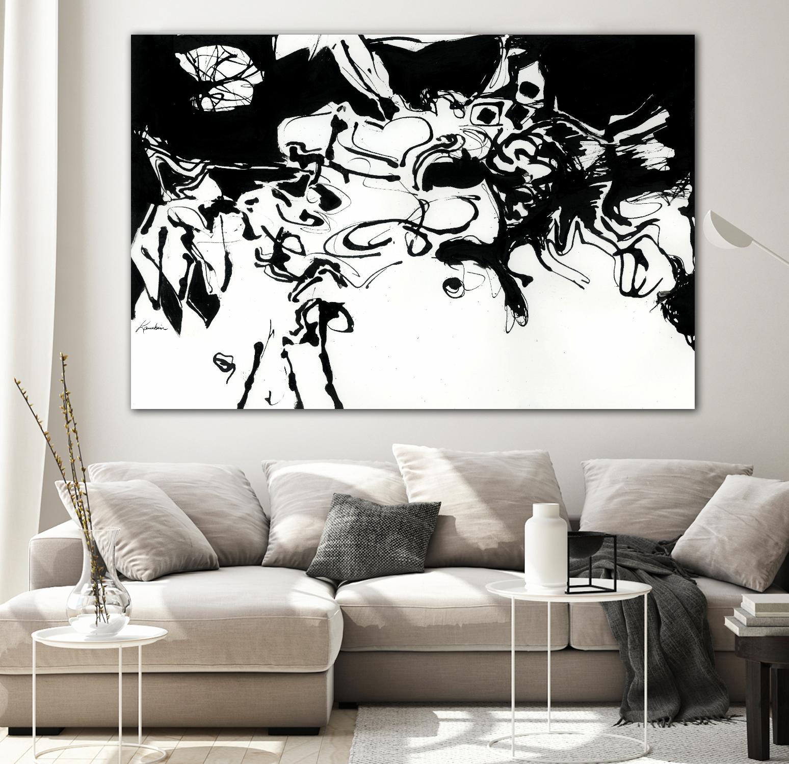 Black 3 by Diane Lambin on GIANT ART - white abstract