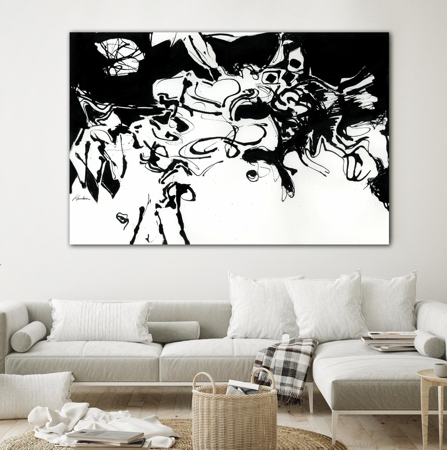 Black 3 by Diane Lambin on GIANT ART - white abstract