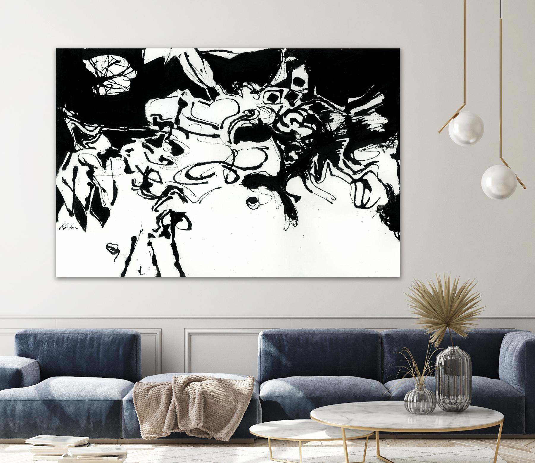 Black 3 by Diane Lambin on GIANT ART - white abstract