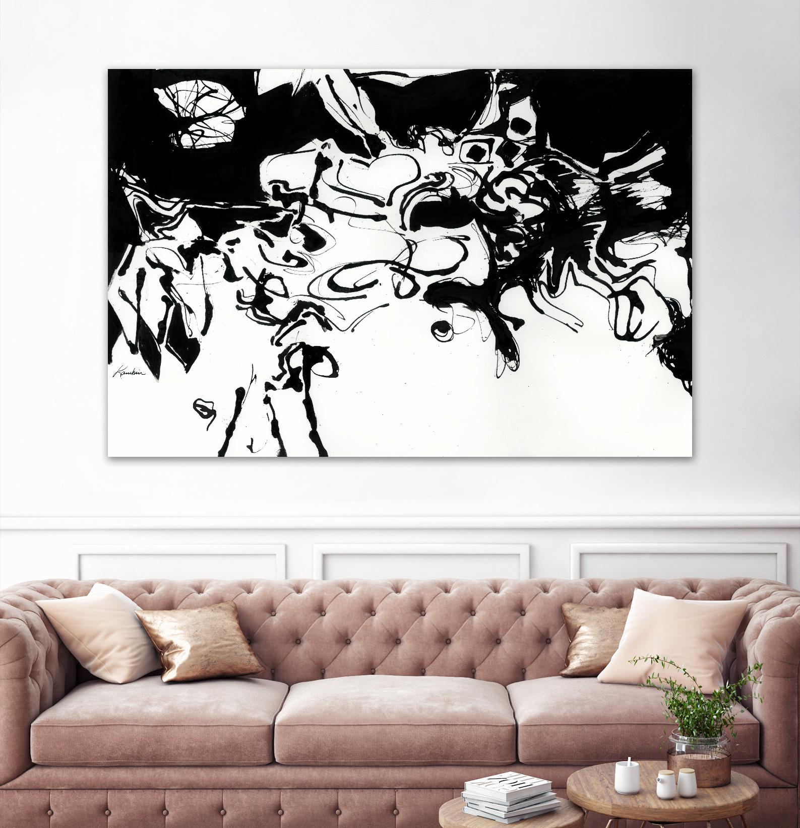 Black 3 by Diane Lambin on GIANT ART - white abstract