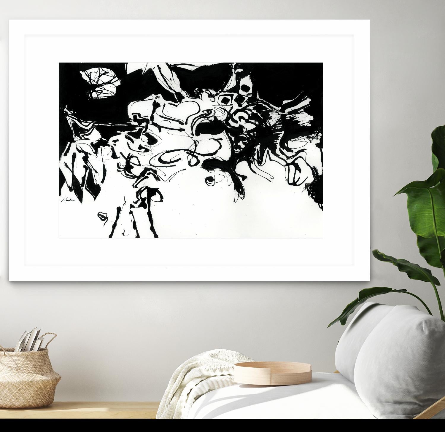 Black 3 by Diane Lambin on GIANT ART - white abstract