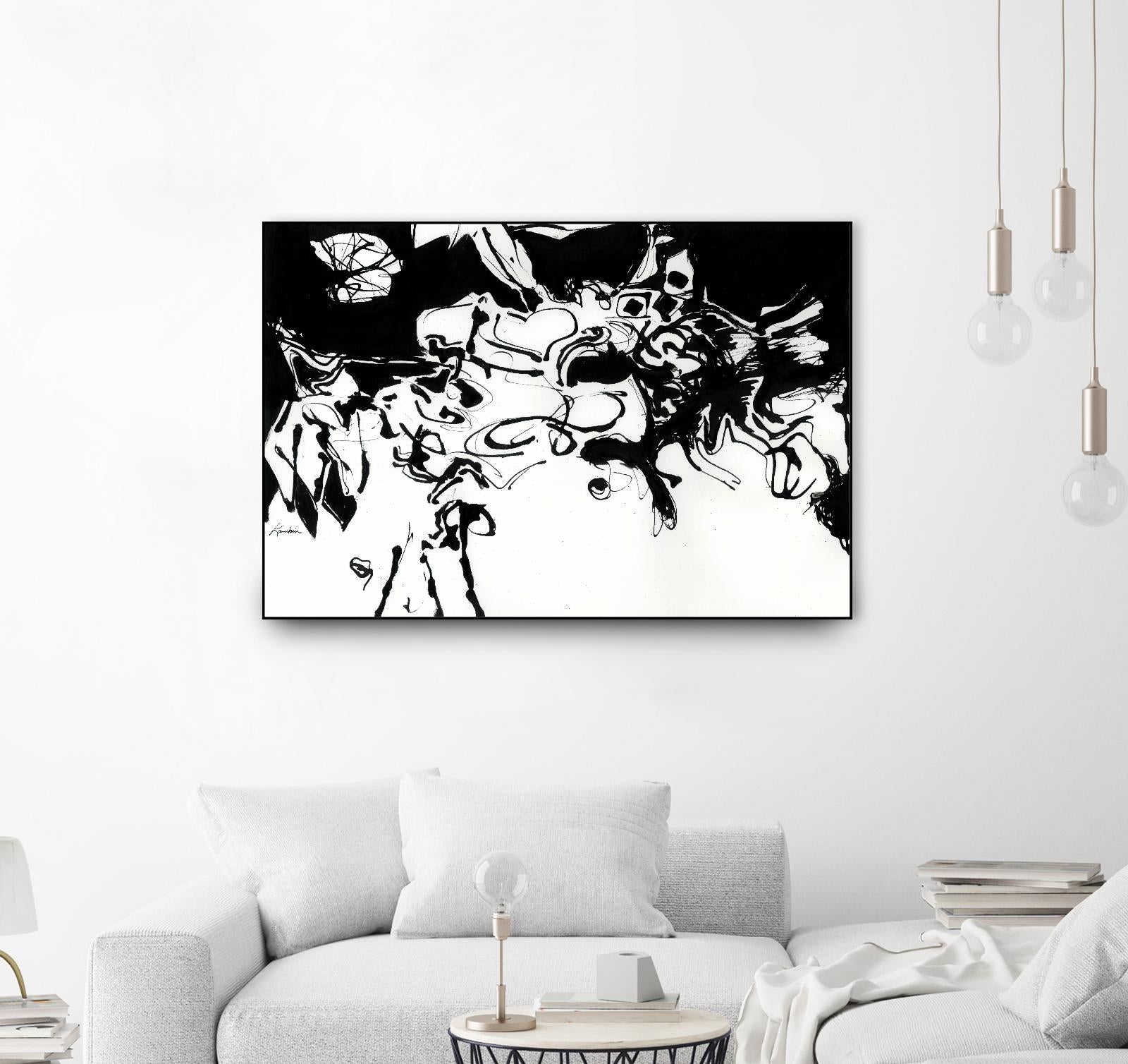 Black 3 by Diane Lambin on GIANT ART - white abstract