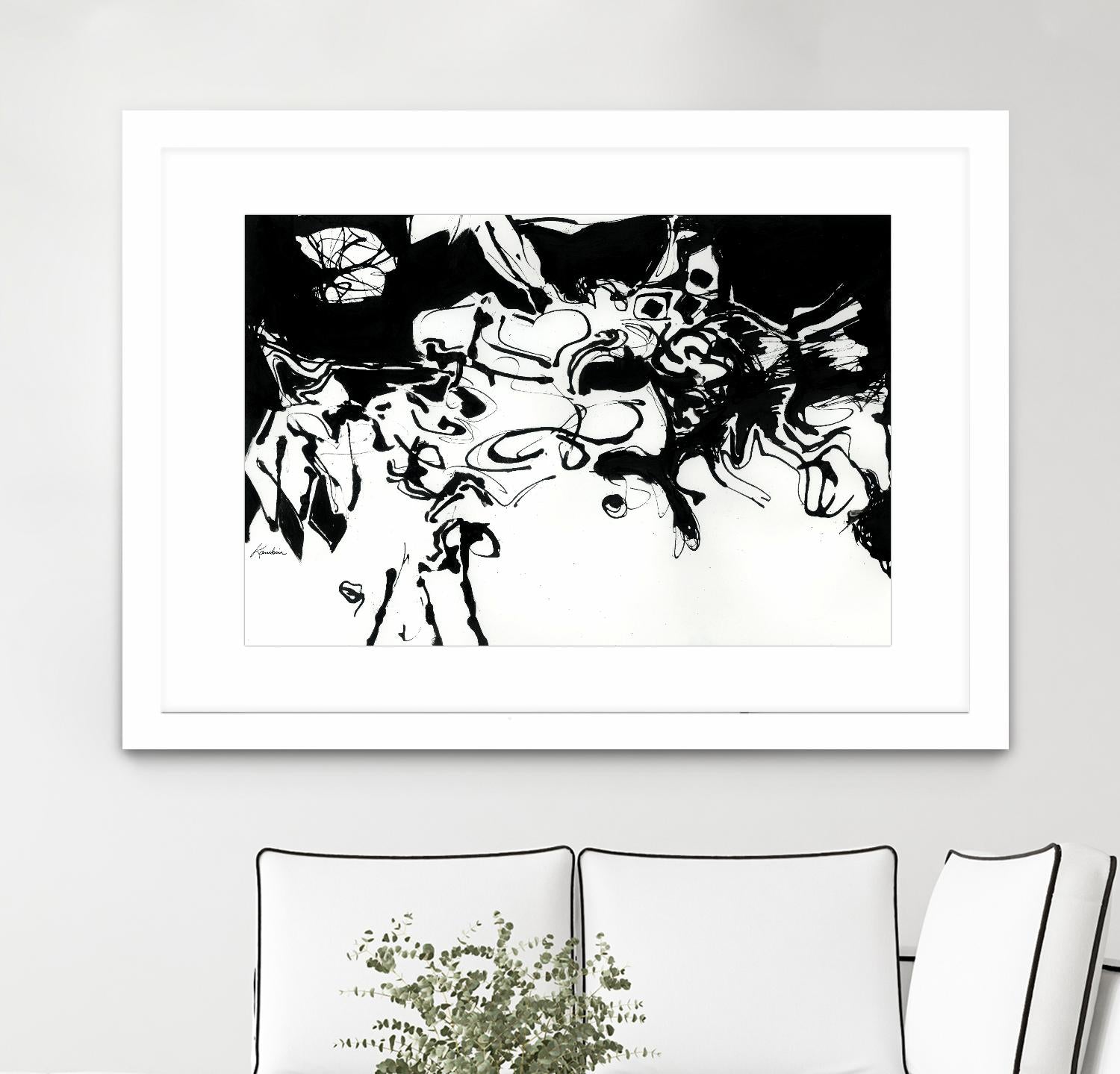 Black 3 by Diane Lambin on GIANT ART - white abstract