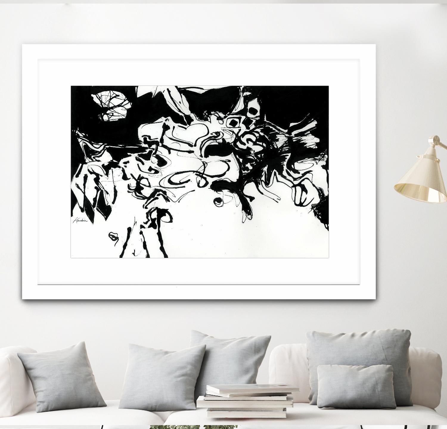 Black 3 by Diane Lambin on GIANT ART - white abstract