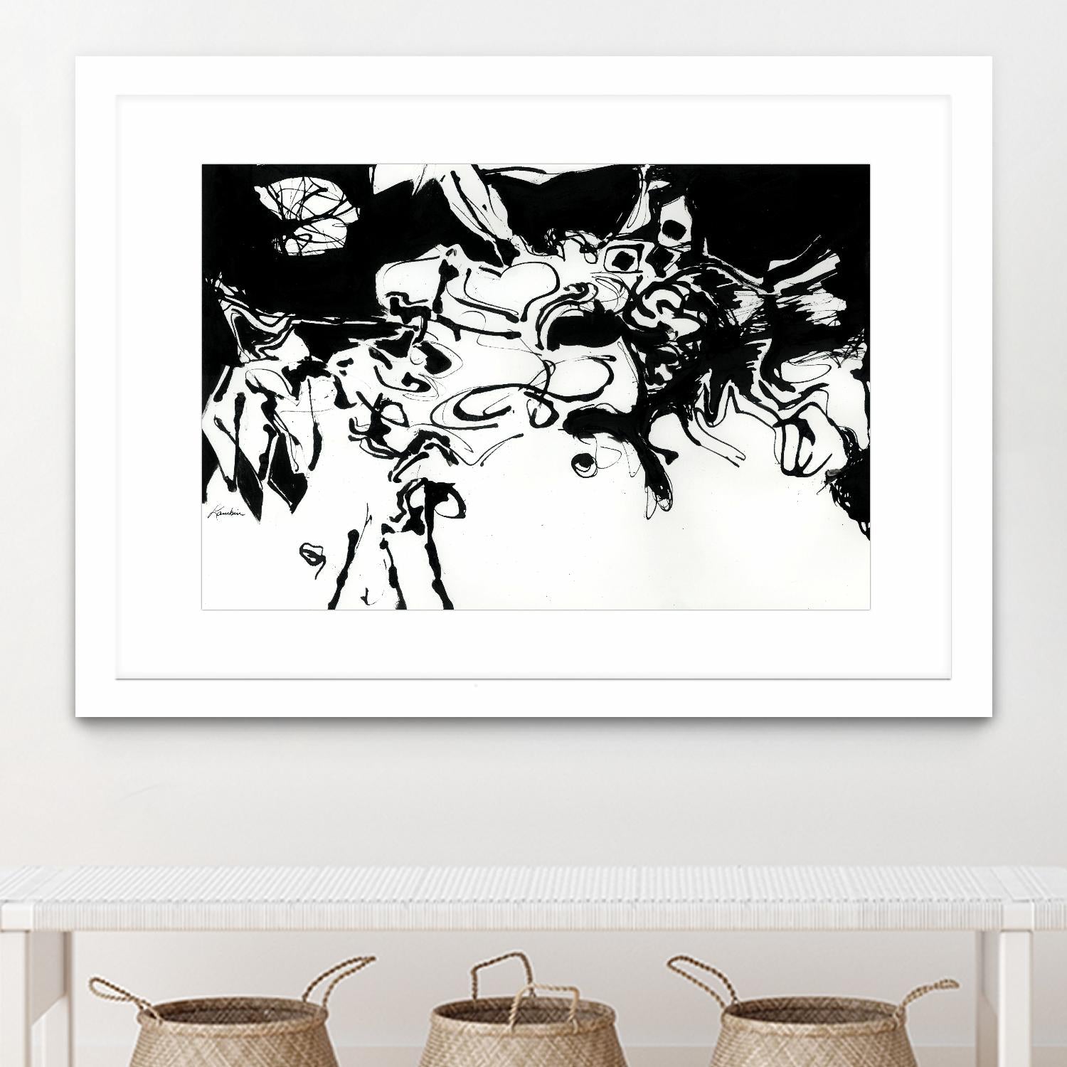 Black 3 by Diane Lambin on GIANT ART - white abstract