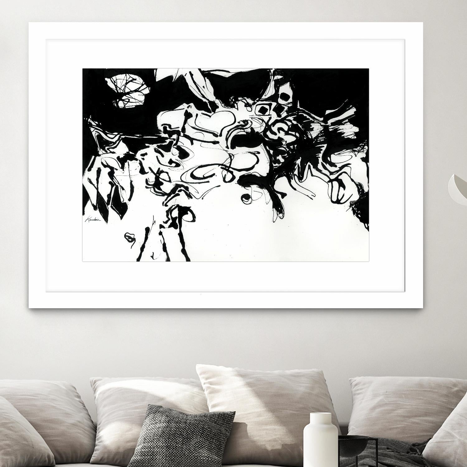 Black 3 by Diane Lambin on GIANT ART - white abstract