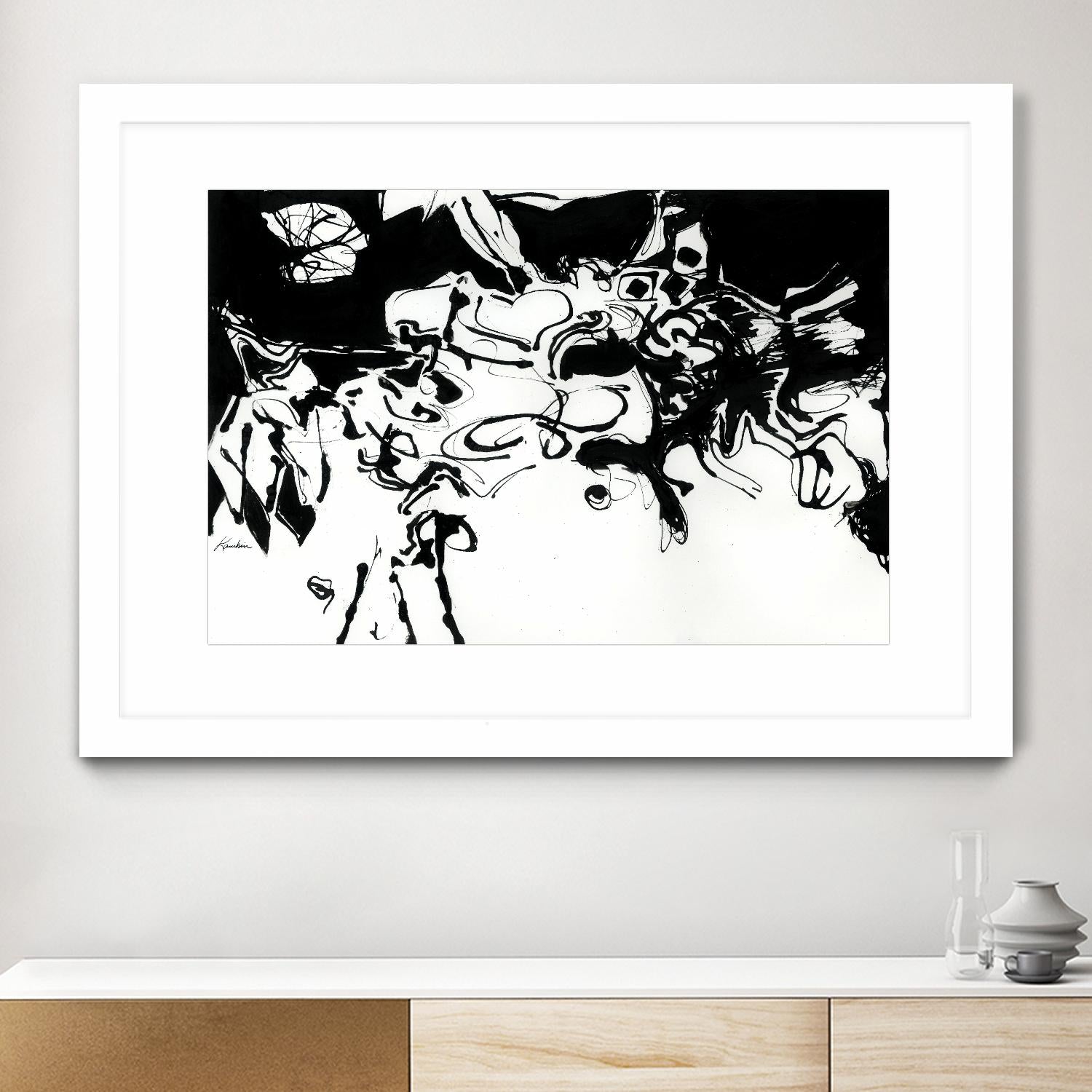 Black 3 by Diane Lambin on GIANT ART - white abstract