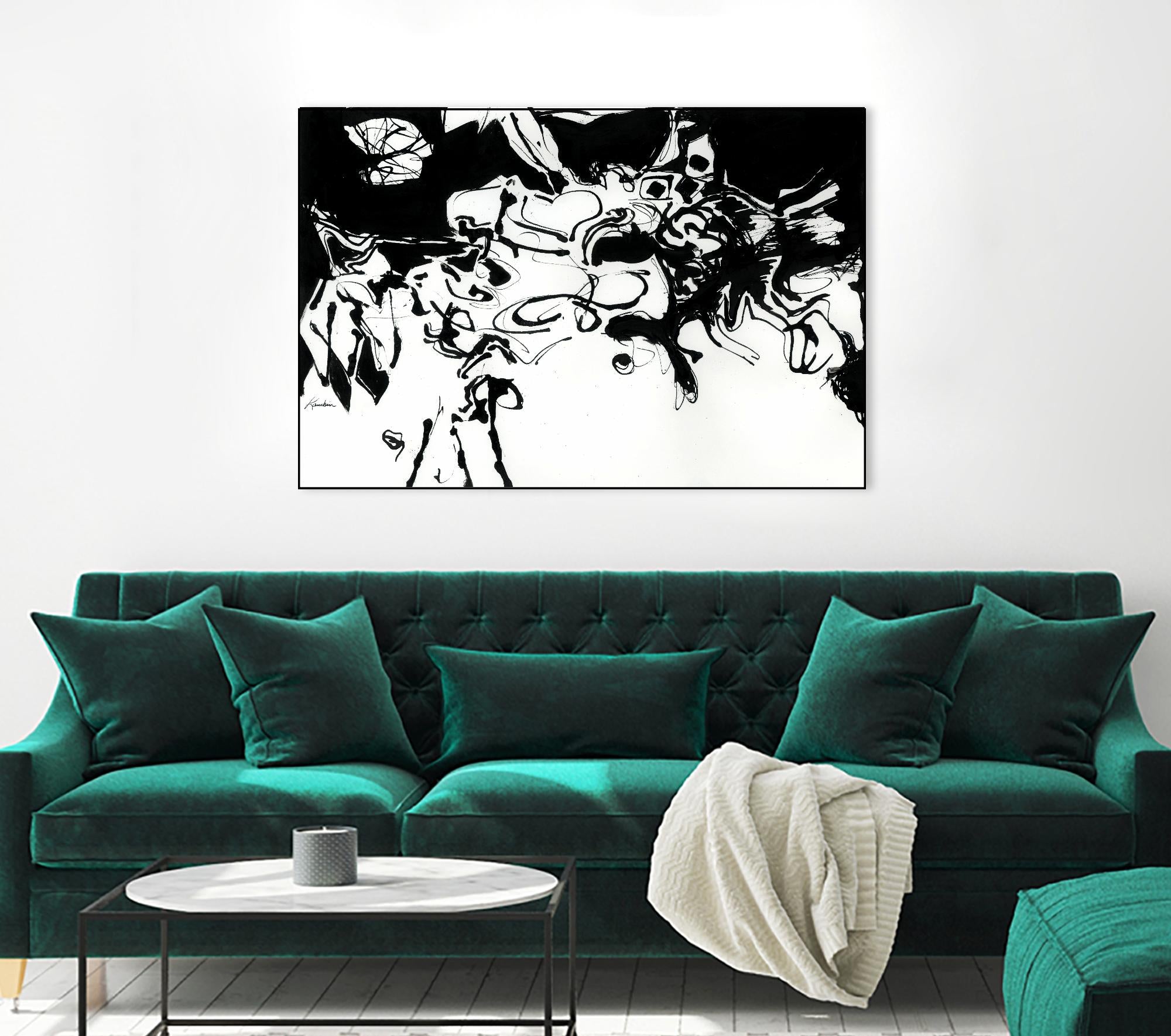 Black 3 by Diane Lambin on GIANT ART - white abstract