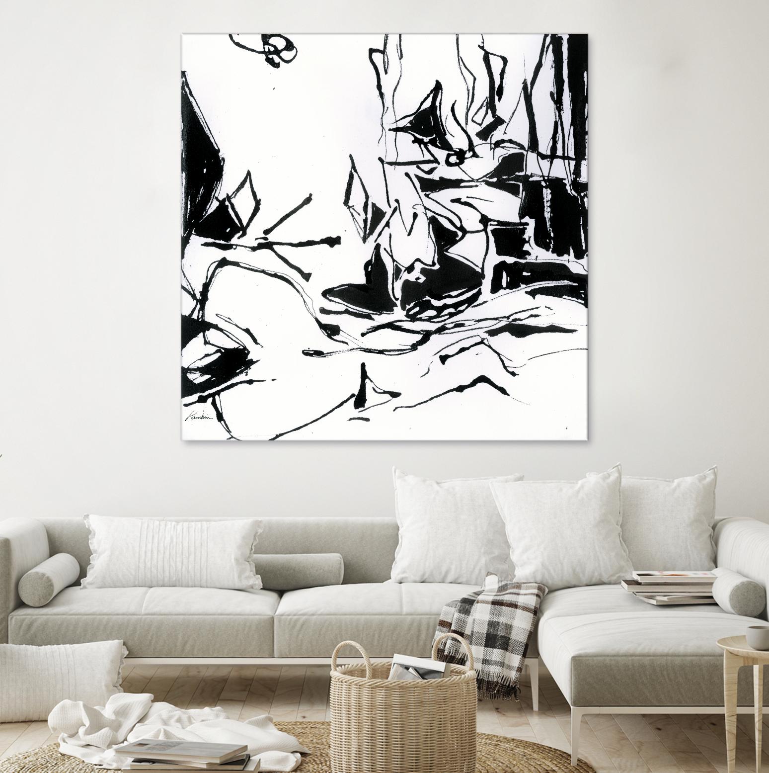 Black 6 by Diane Lambin on GIANT ART - white abstract