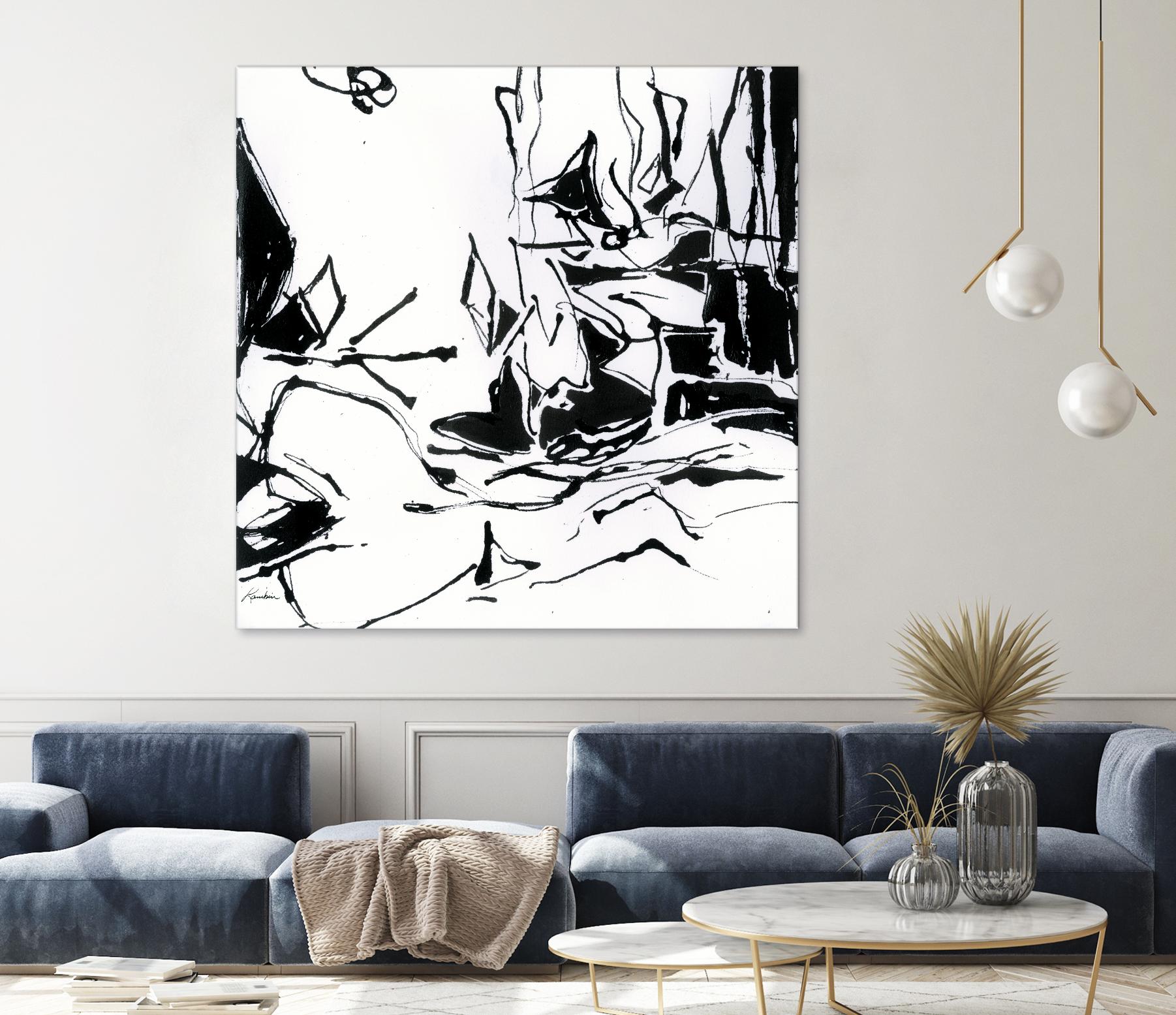 Black 6 by Diane Lambin on GIANT ART - white abstract