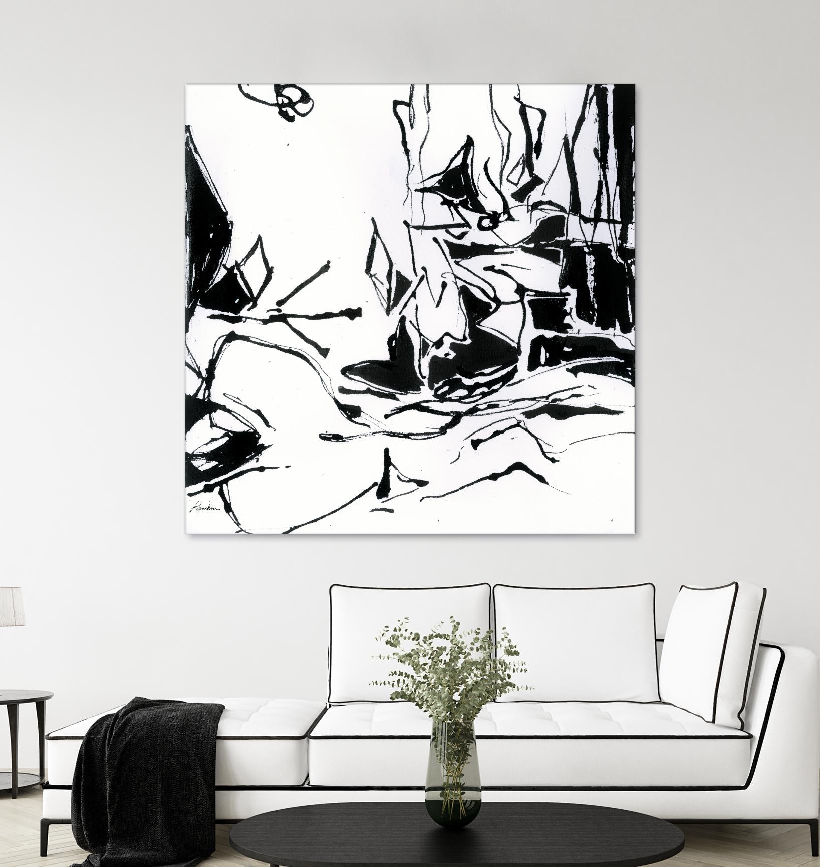 Black 6 by Diane Lambin on GIANT ART - white abstract